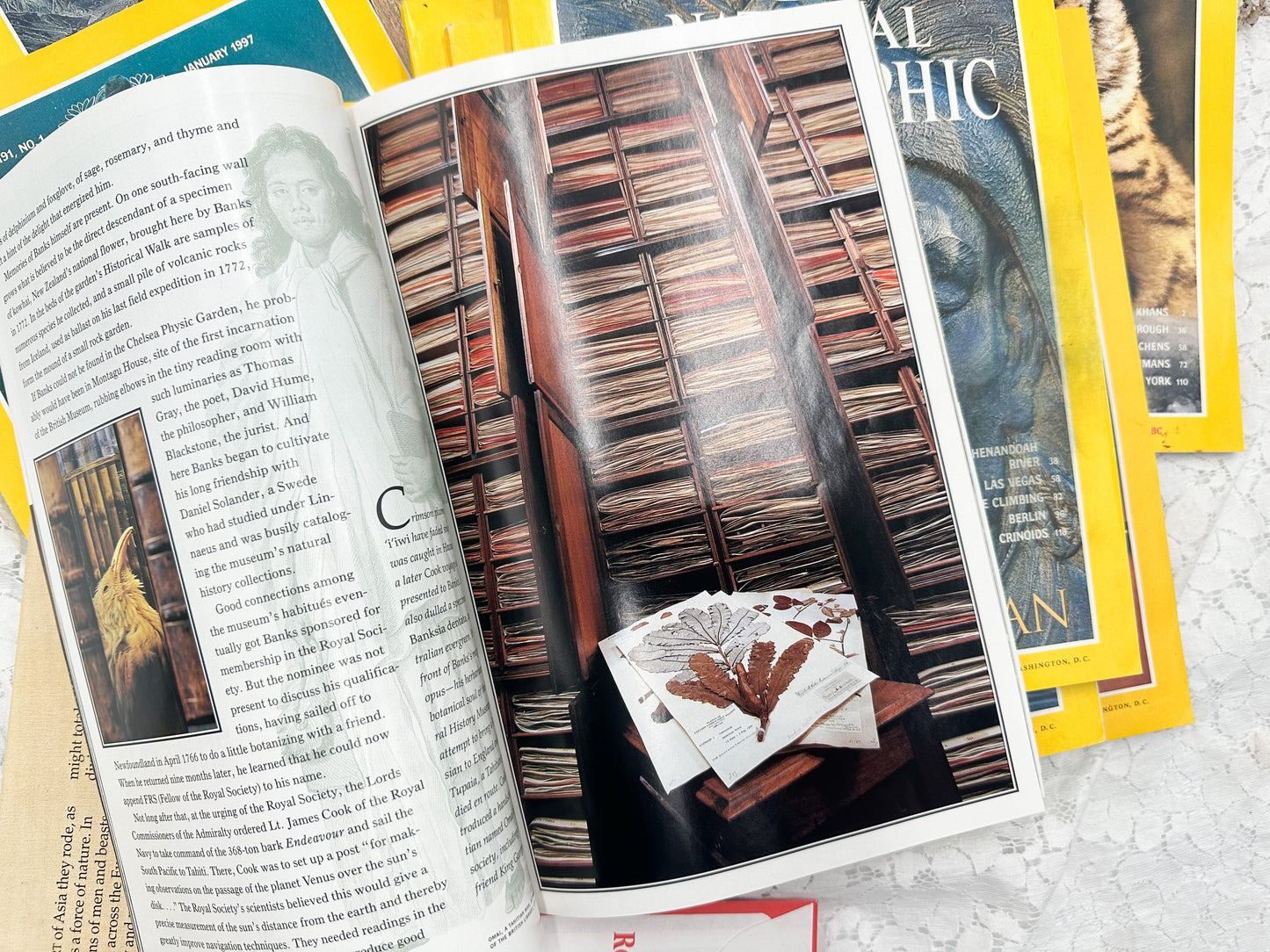 1990's National Geographic Magazines Set of 5
