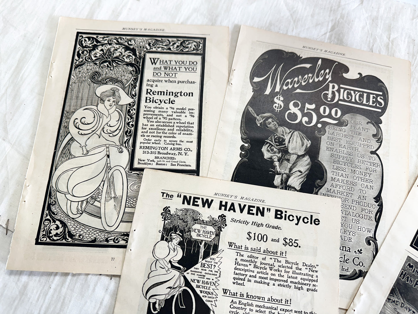 Vintage Bicycle Print Set
