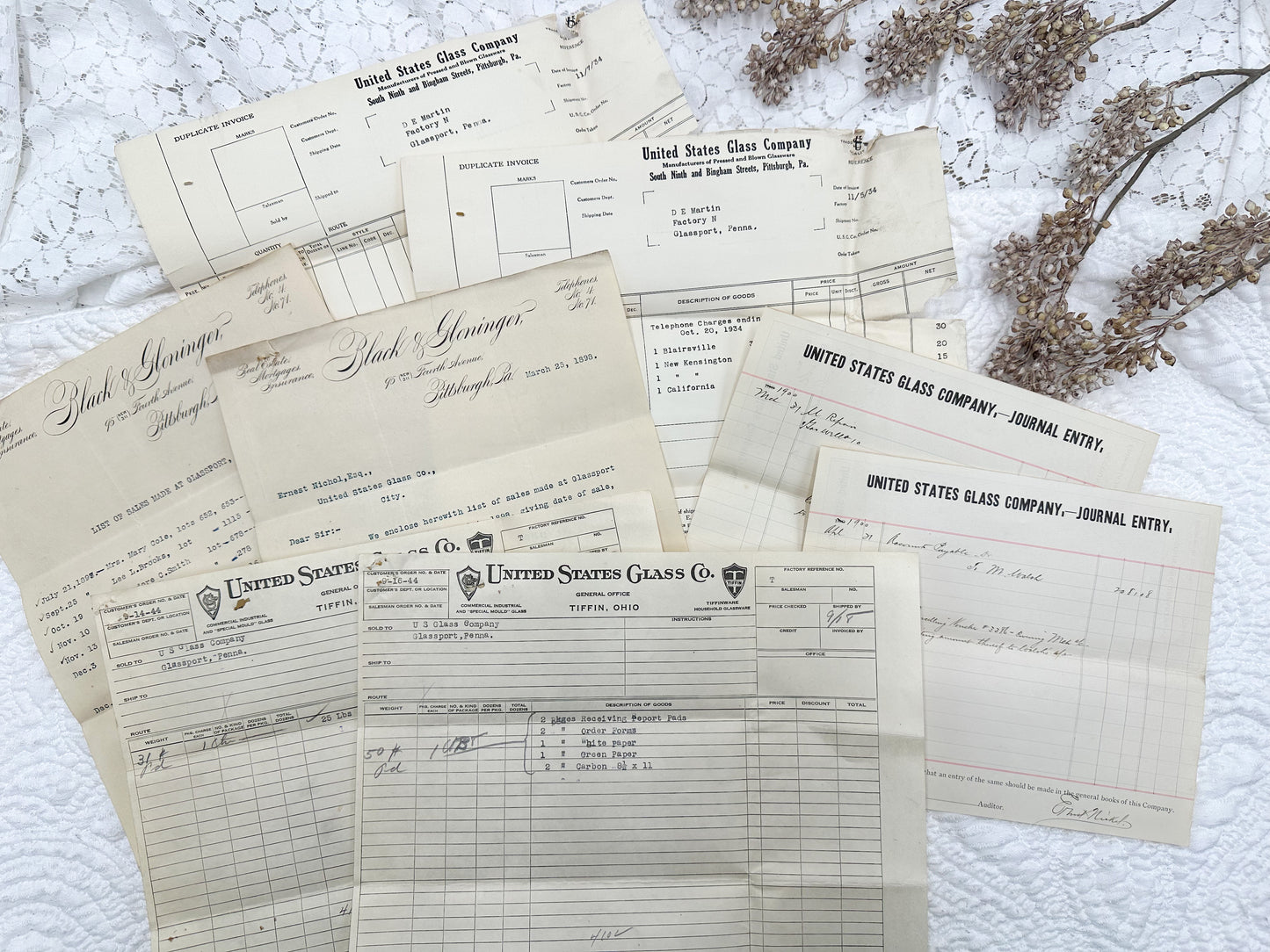 Vintage Papers and Forms