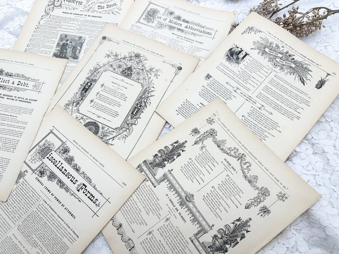 Vintage Page Set