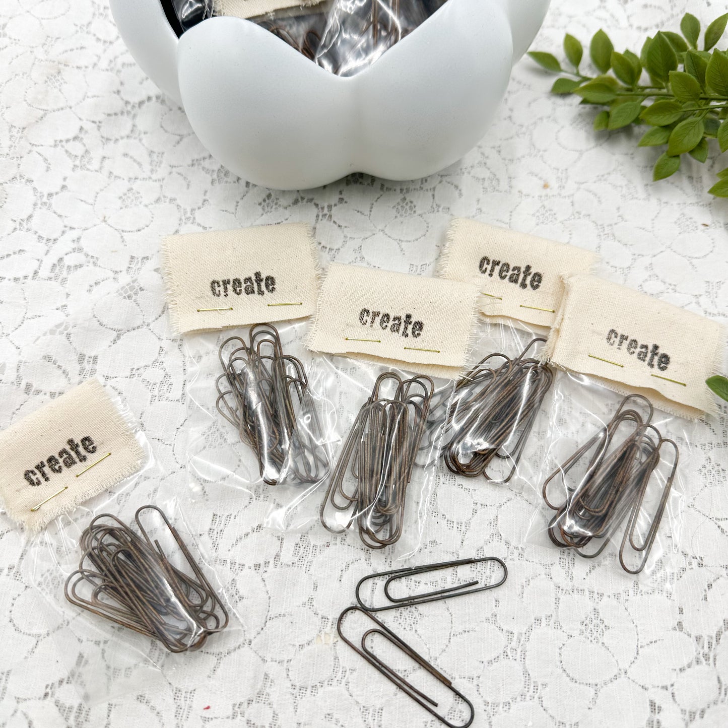 Rusted Paper Clips (Set of 10)