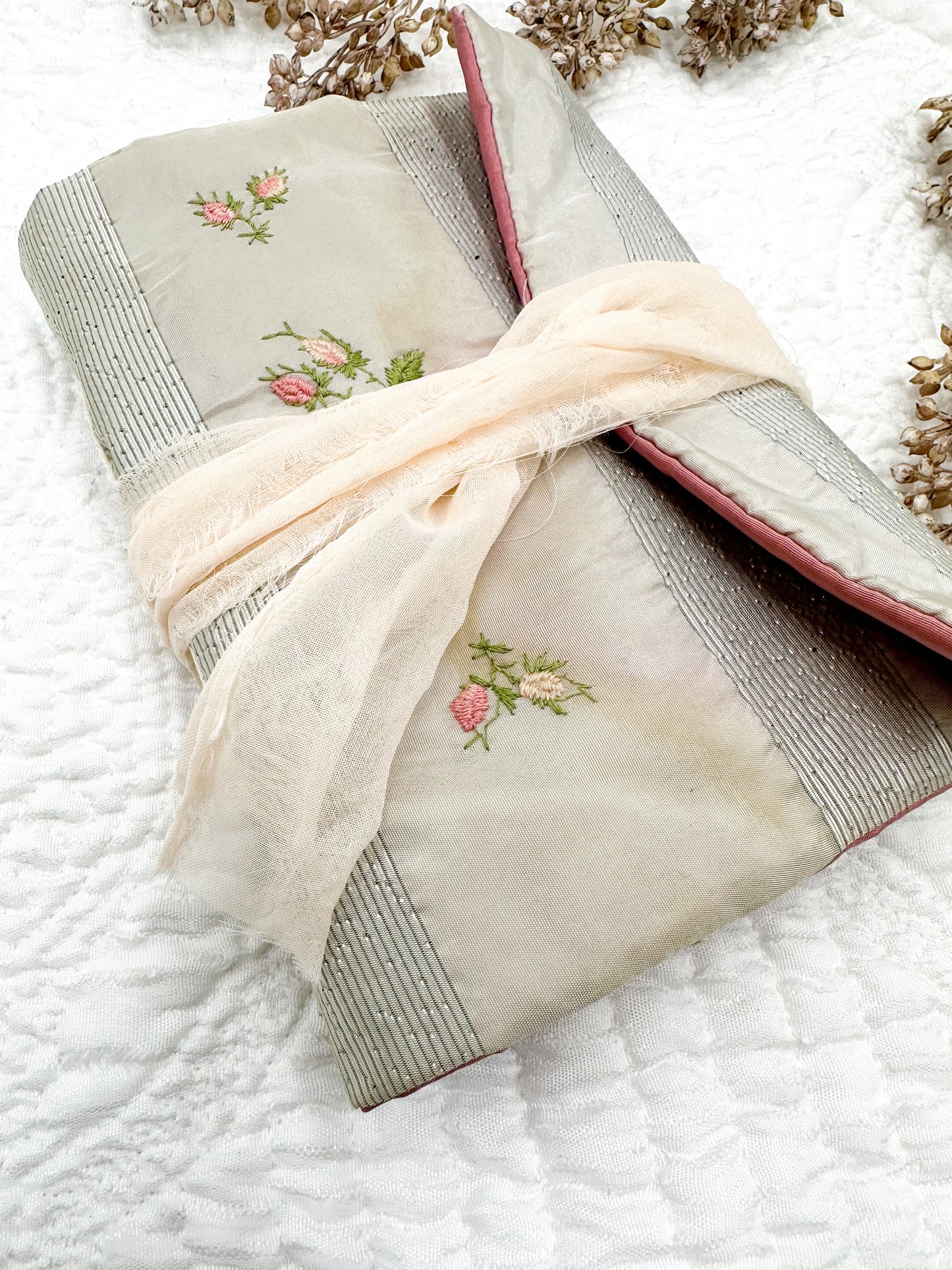Handmade Journal with Vintage Linen