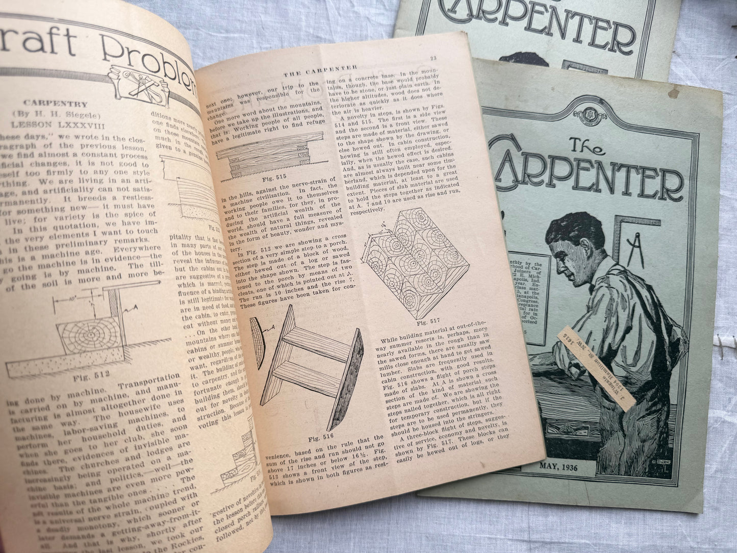 Vintage Carpenter Booklet (Set of 3)