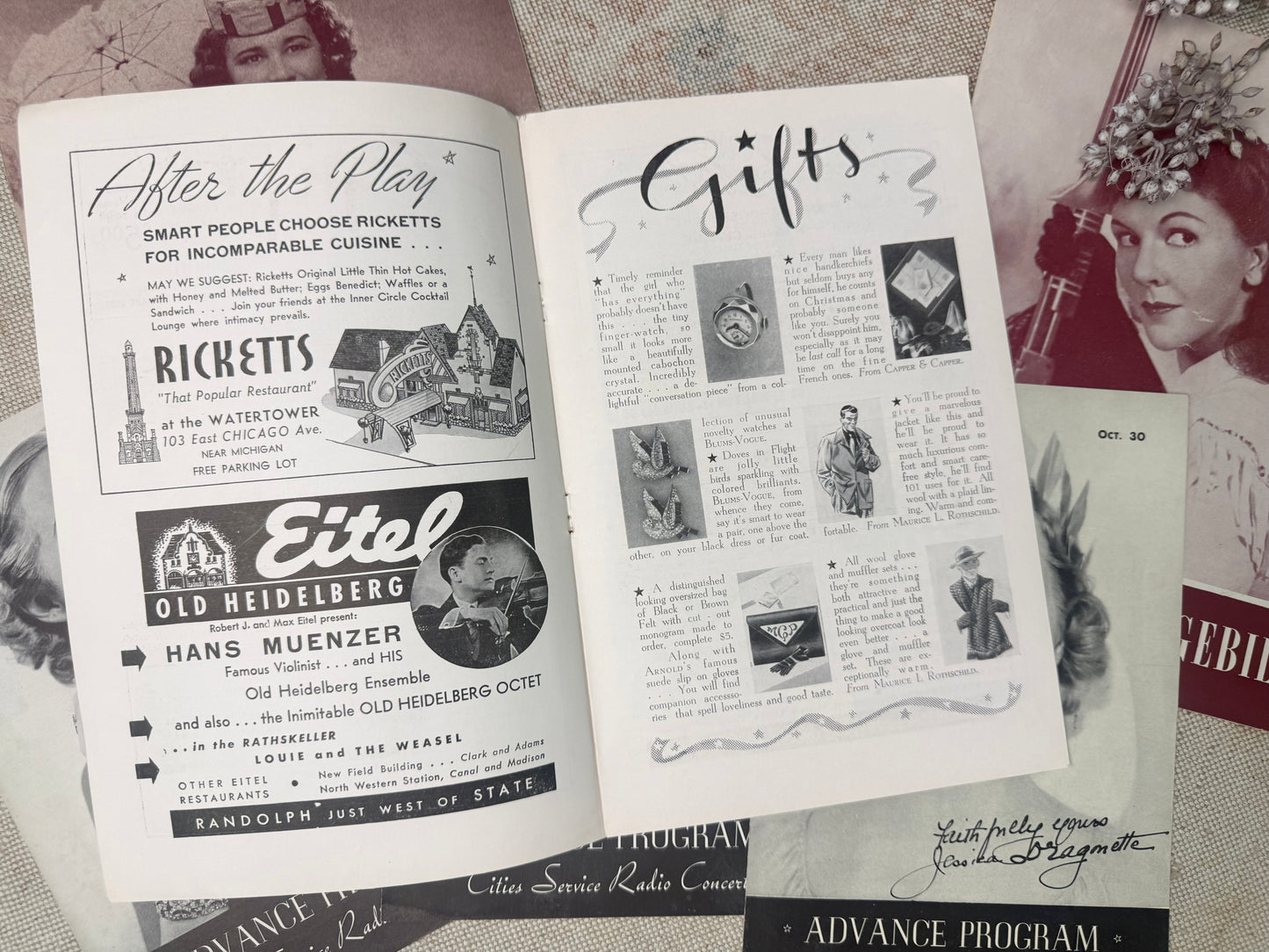 Vintage Playbill Set
