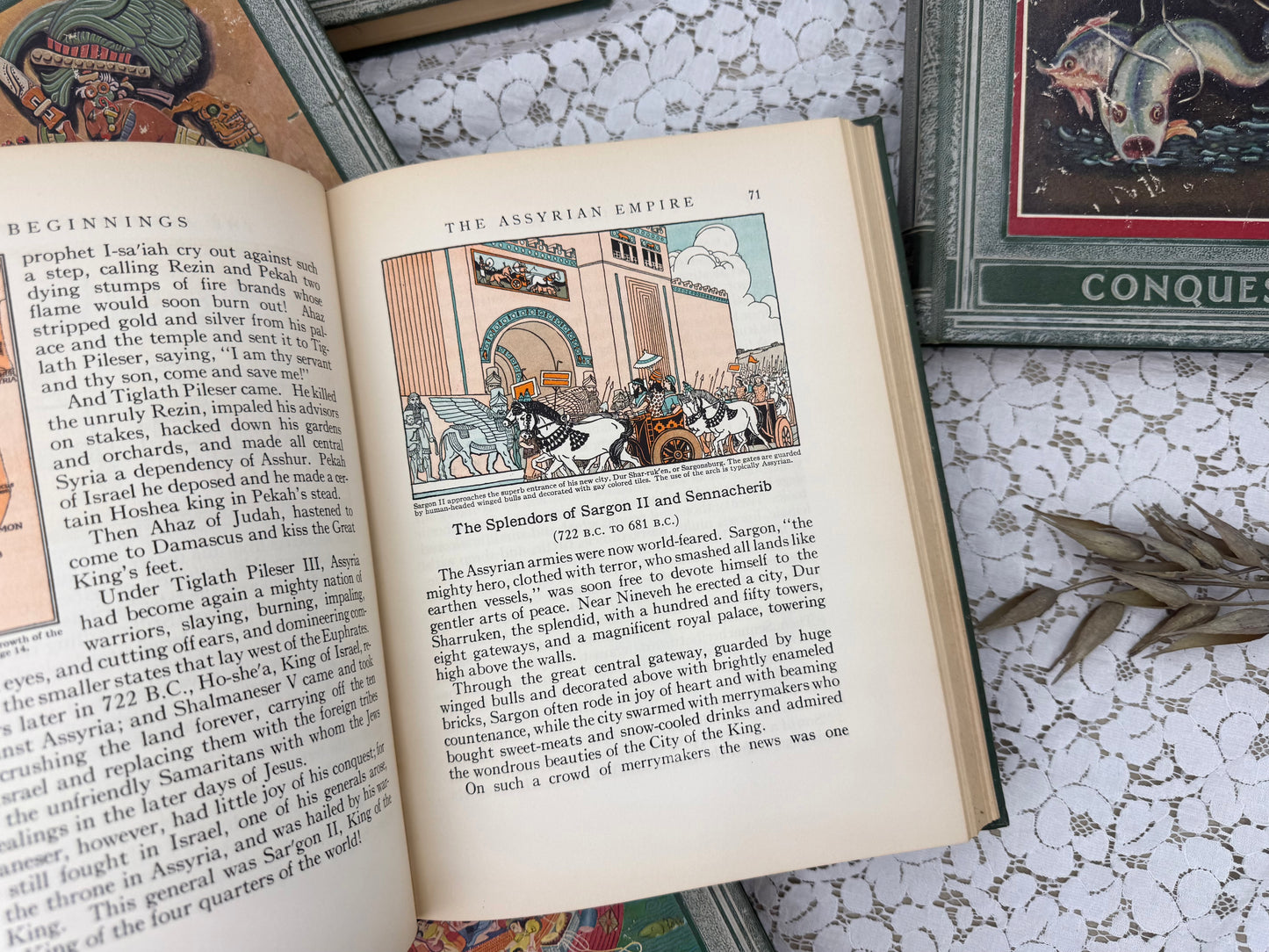 History Book with Colorful Illustrations