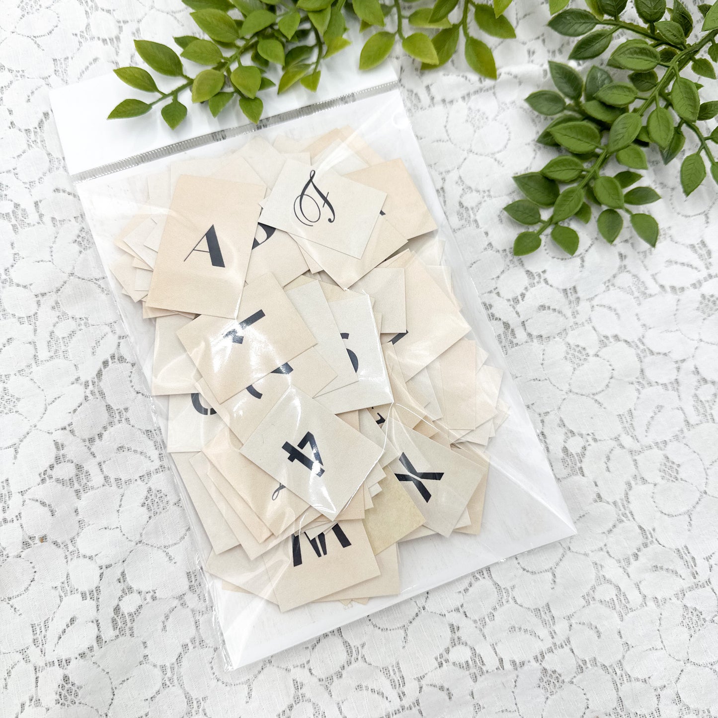 Cardstock Letters and Numbers (set of 195)