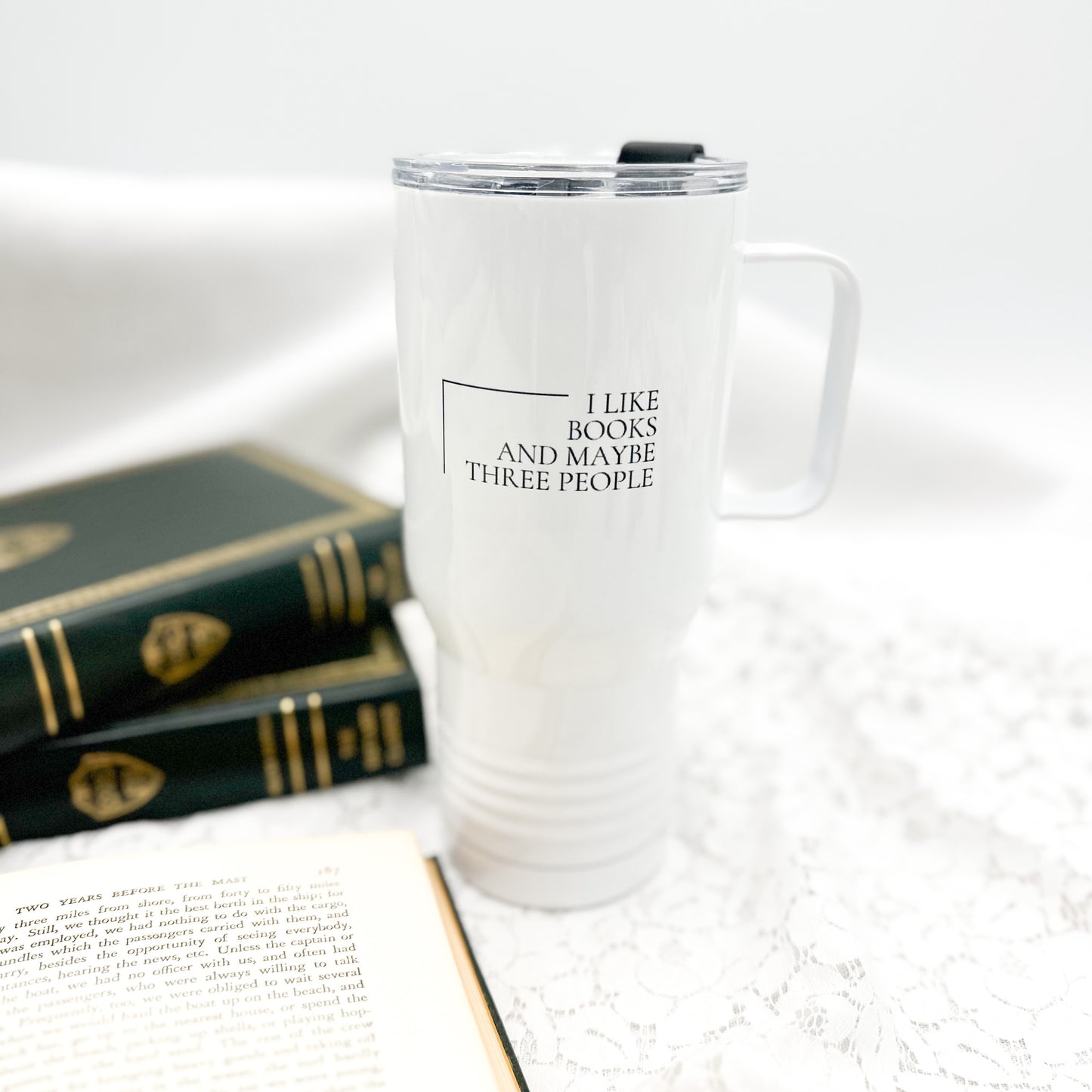 I like Books and Maybe Three People Mug