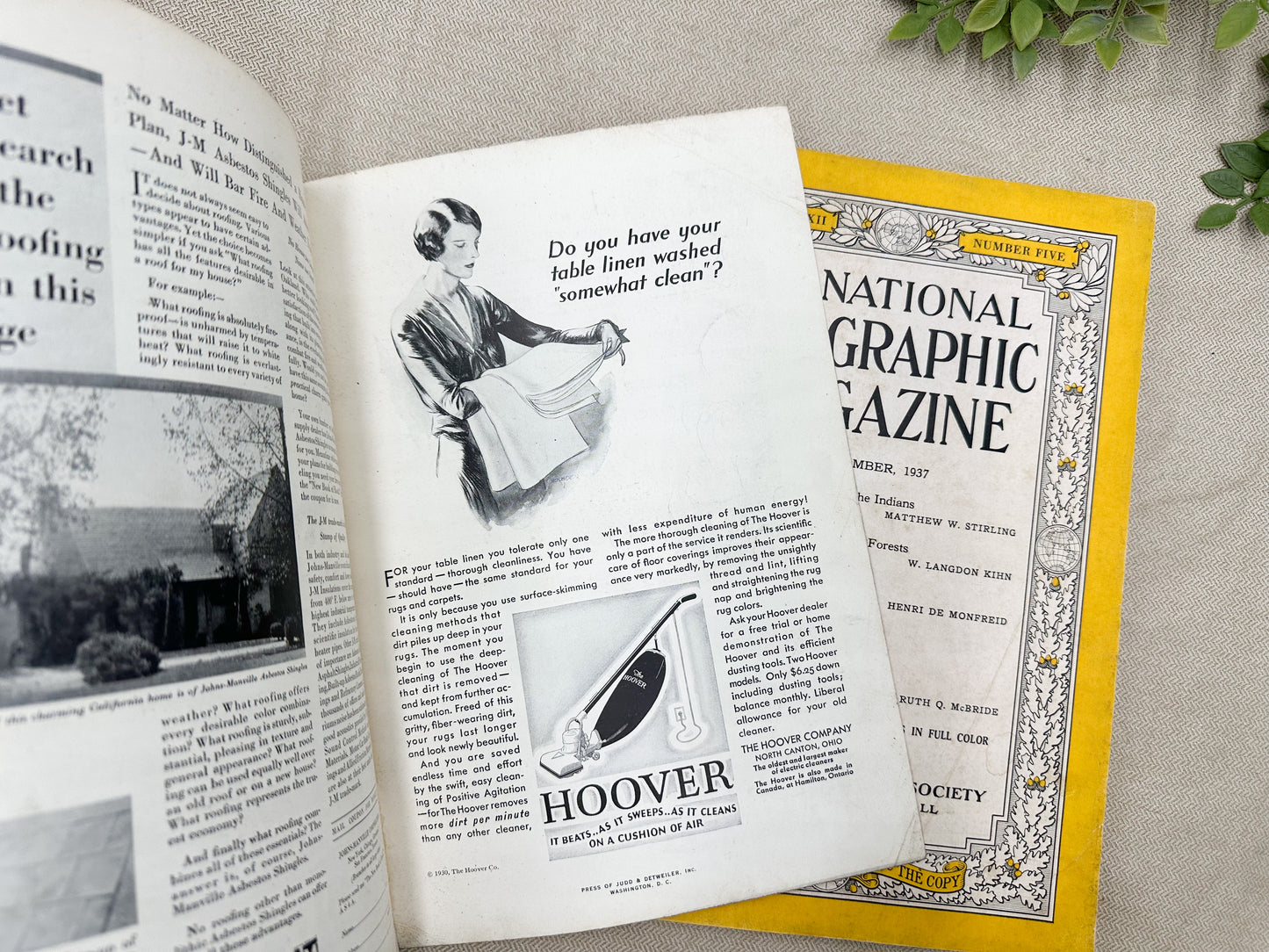 1930's National Geographic Magazine (2 available)