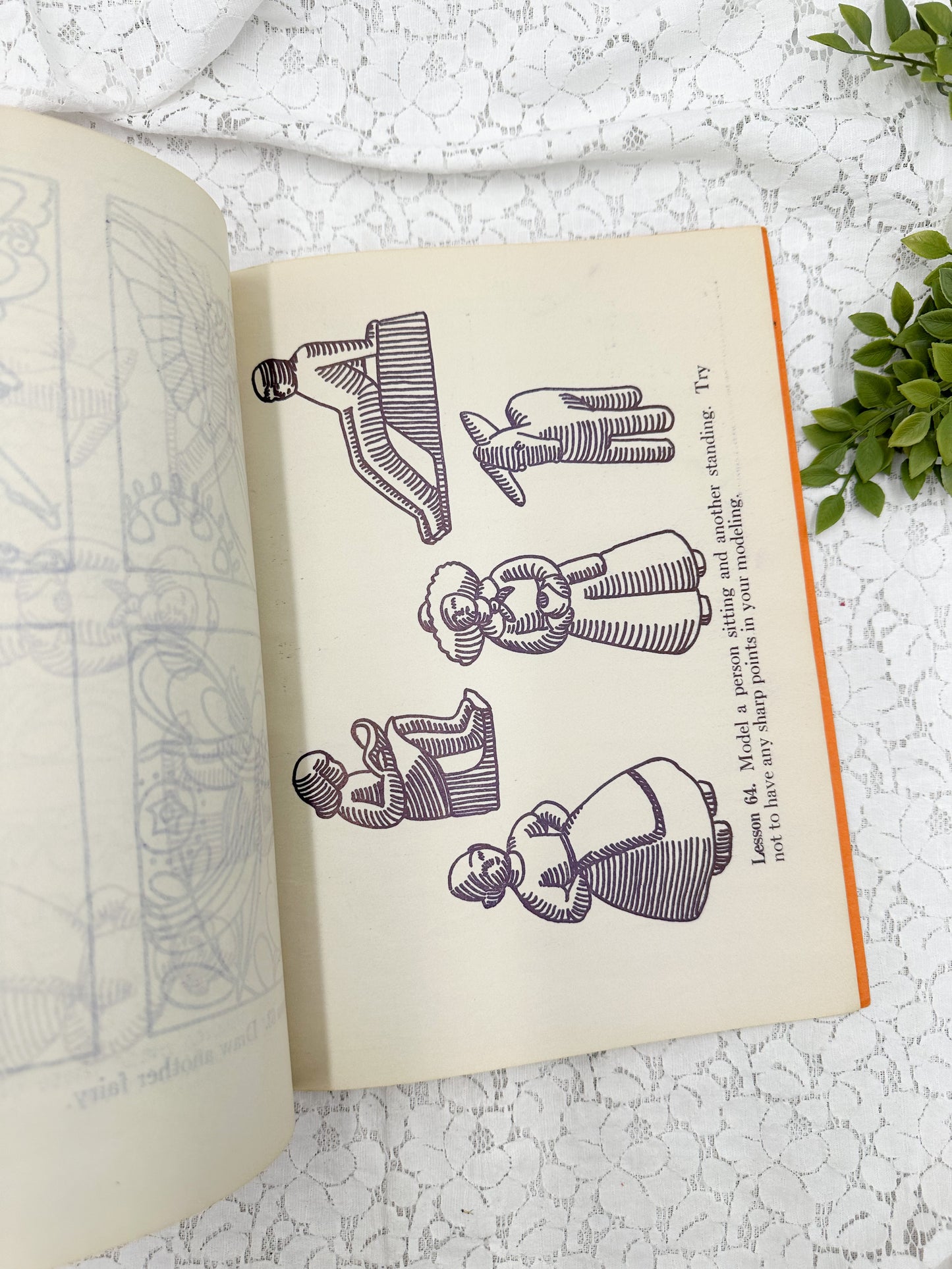 Vintage Art Book with Vellum Sheets