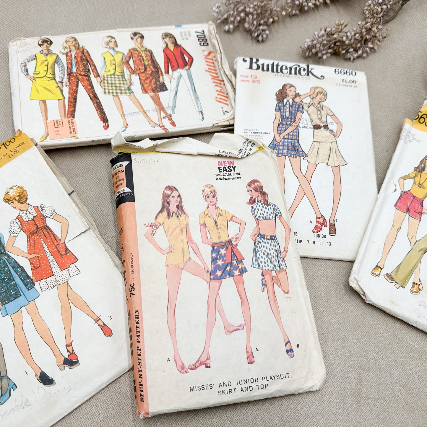 Set of Vintage Patterns