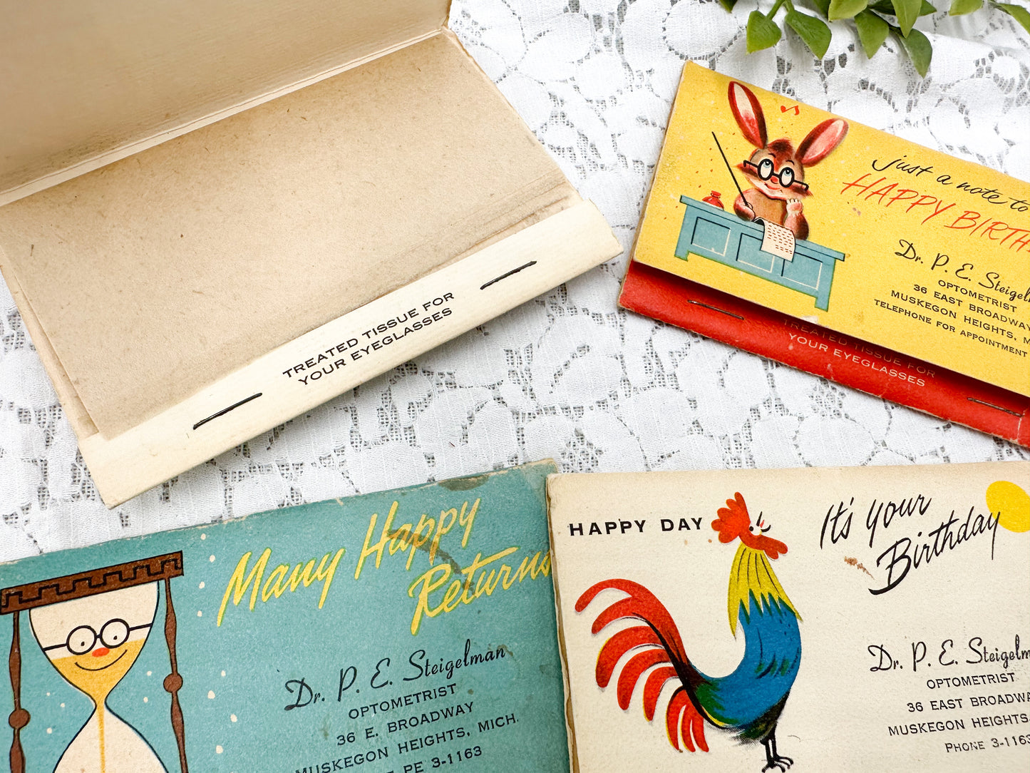 Vintage Eyeglass Cleaning Kits (Set of 4)