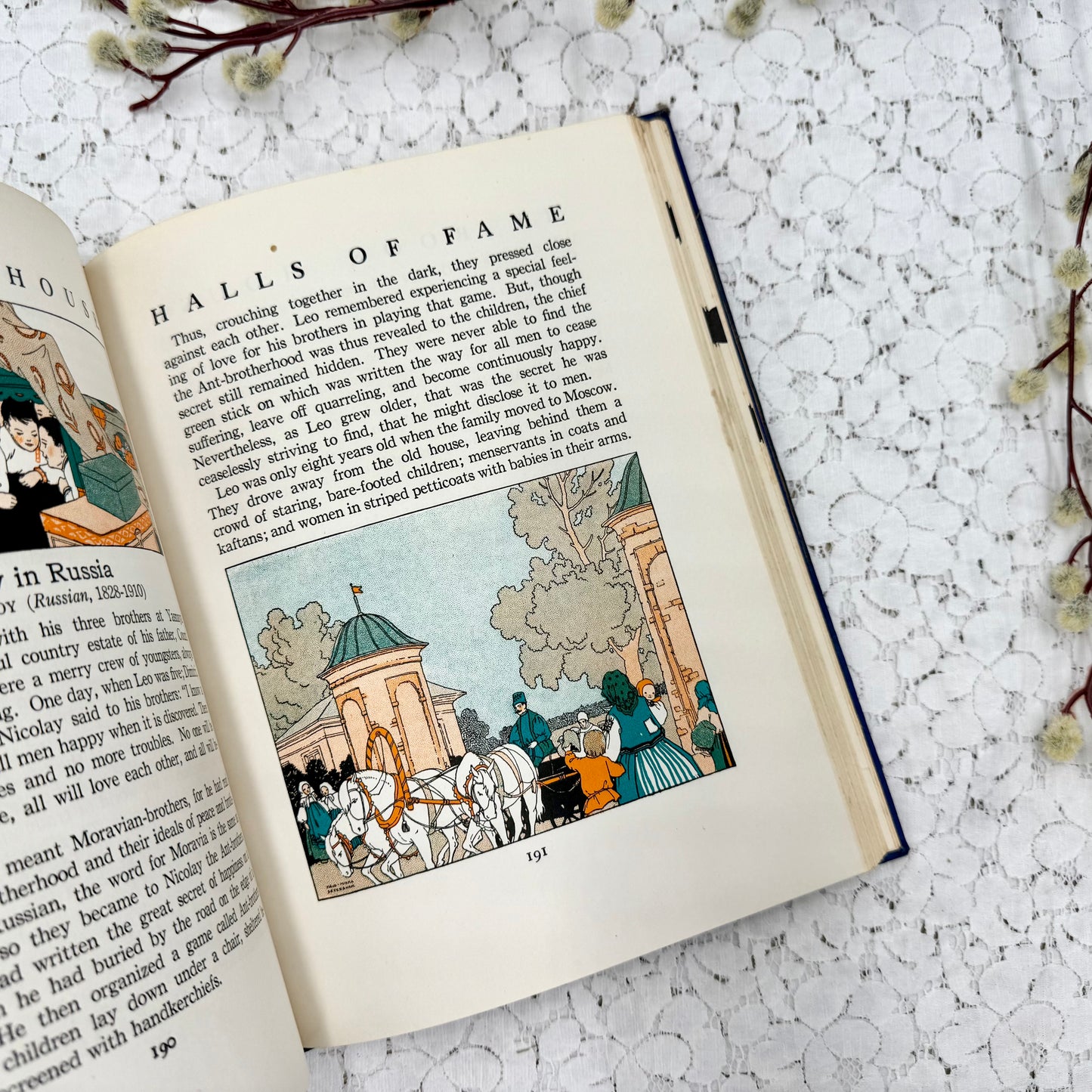 Vintage Bookhouse with Illustrations