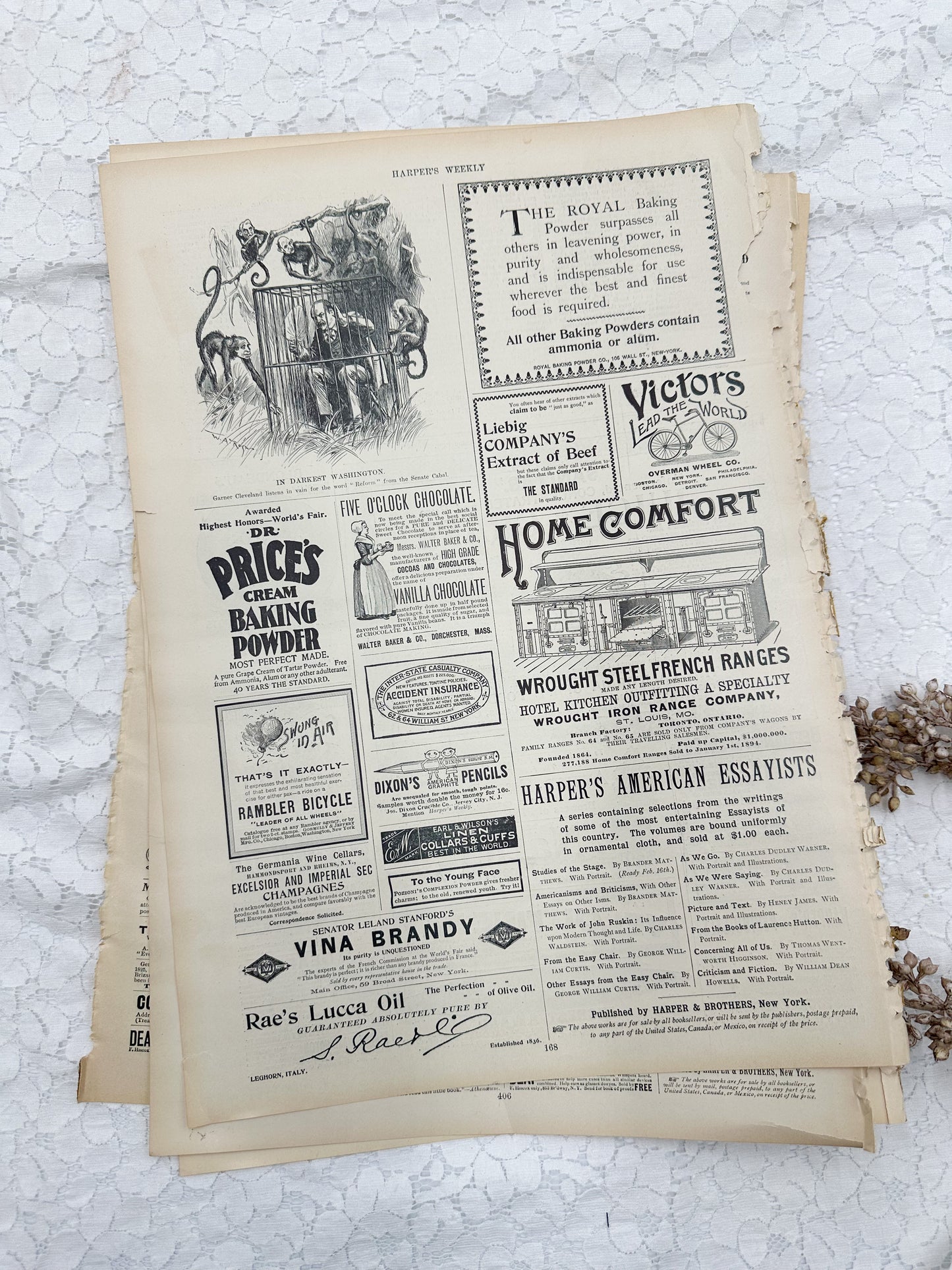 Vintage Magazine Page Set