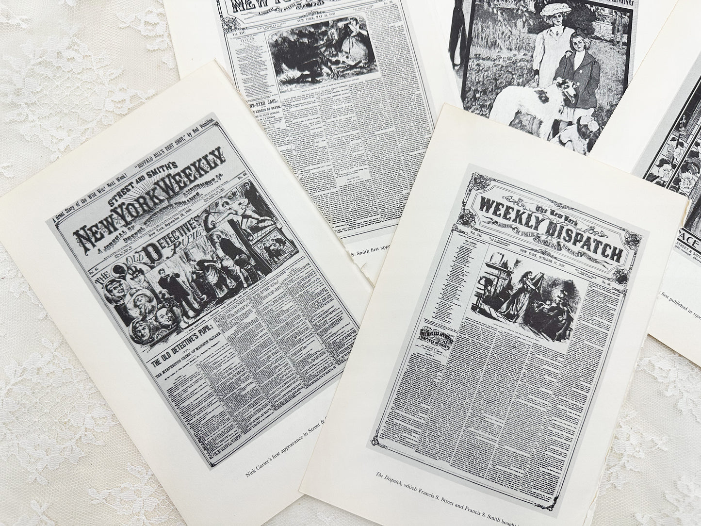 Vintage Media Plate Set