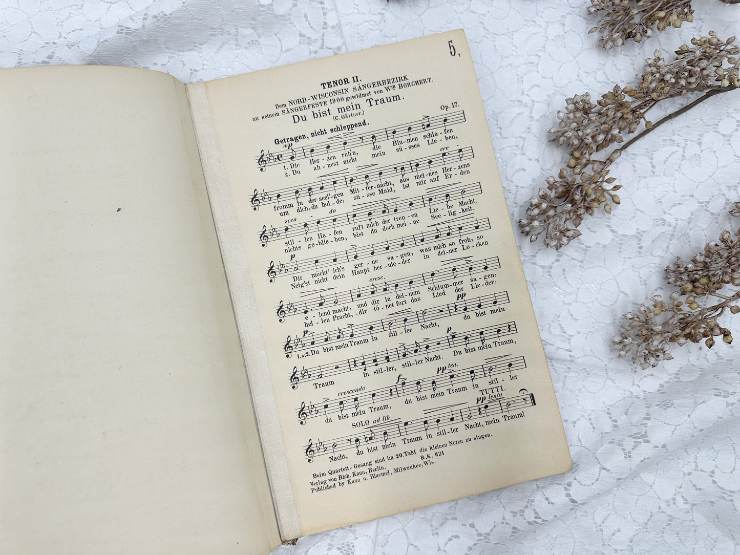 Vintage German Music Book