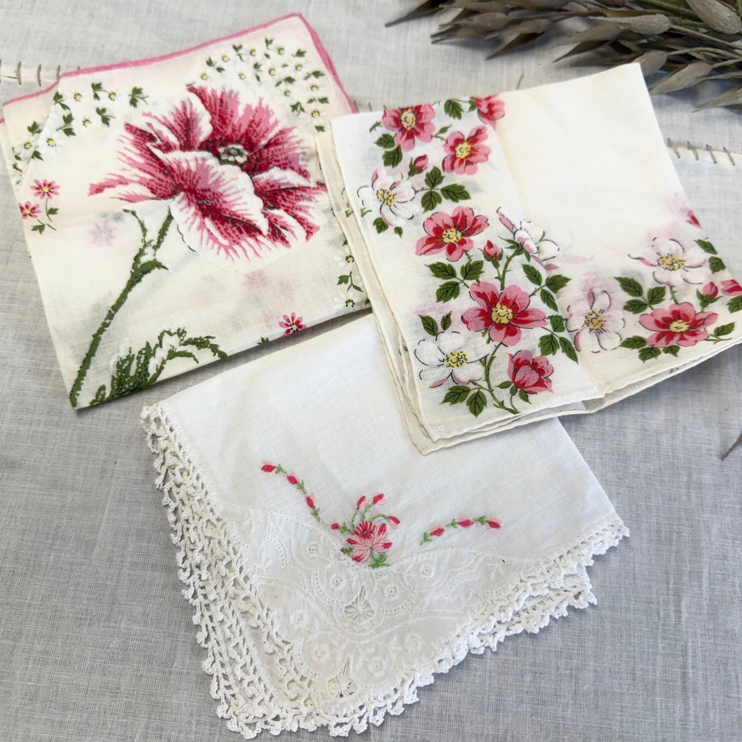 Vintage Hankie Set