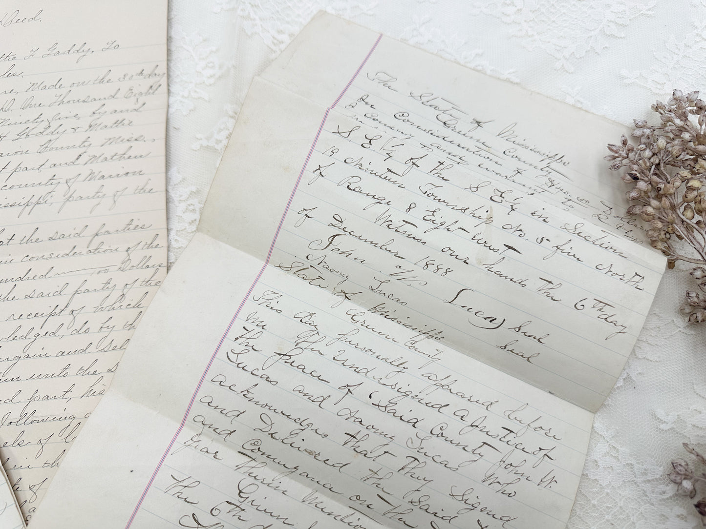 Vintage Writing Papers (Set of 5)