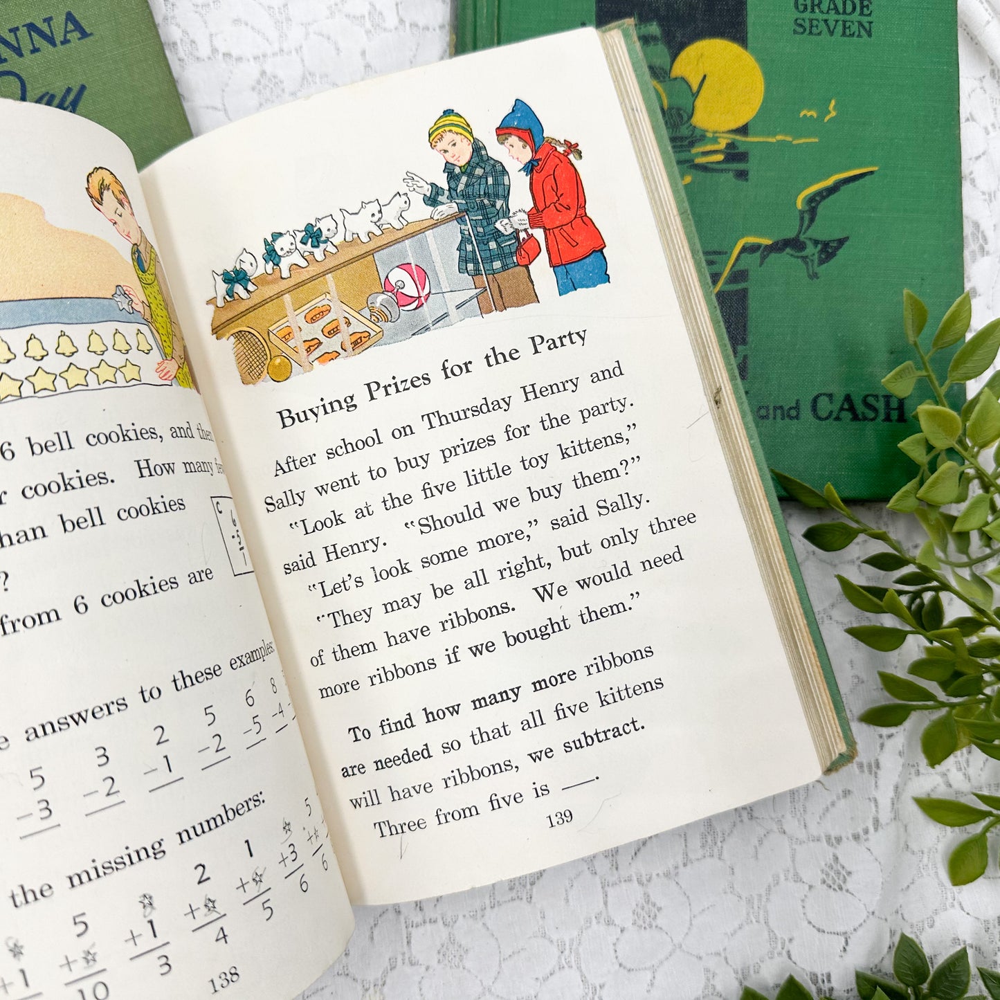 Vintage Textbooks (Set of 3)