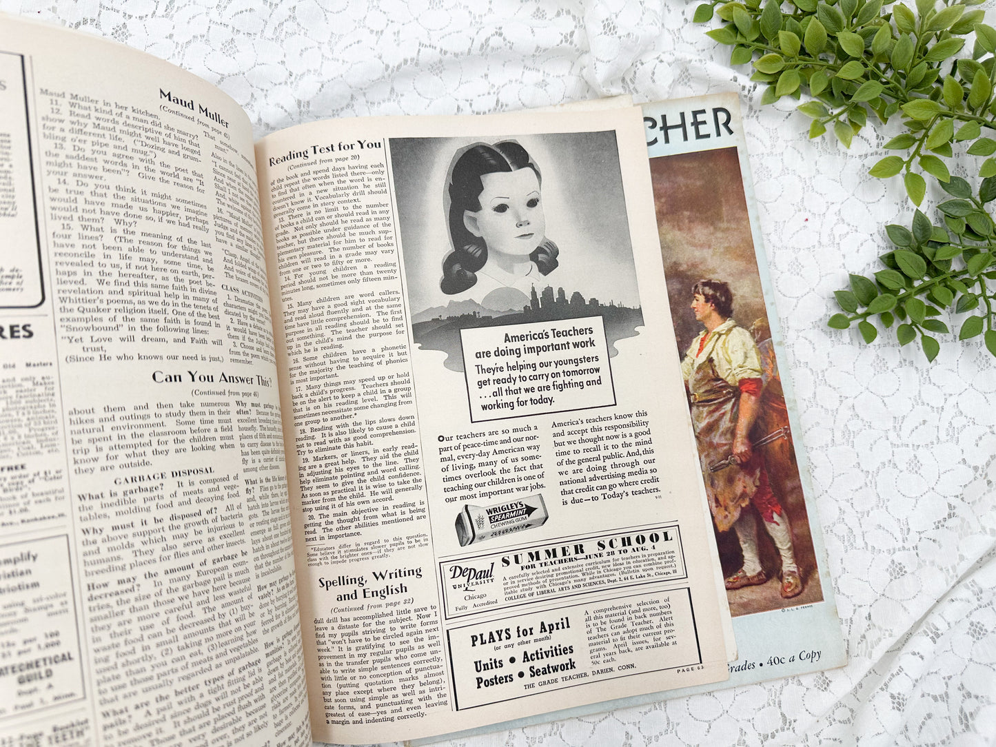 The Vintage Grade Teacher (Set of Two)