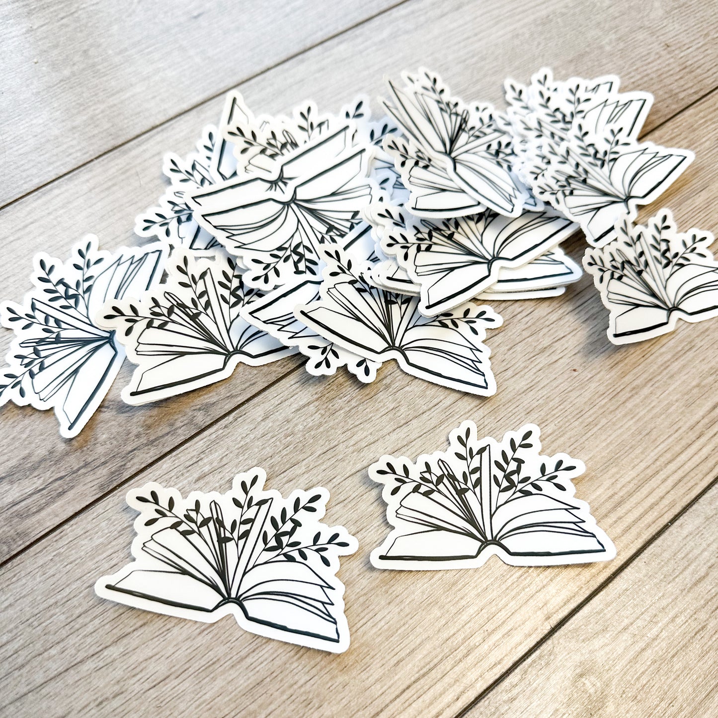 Book Lover Clear Sticker- Dishwasher Safe