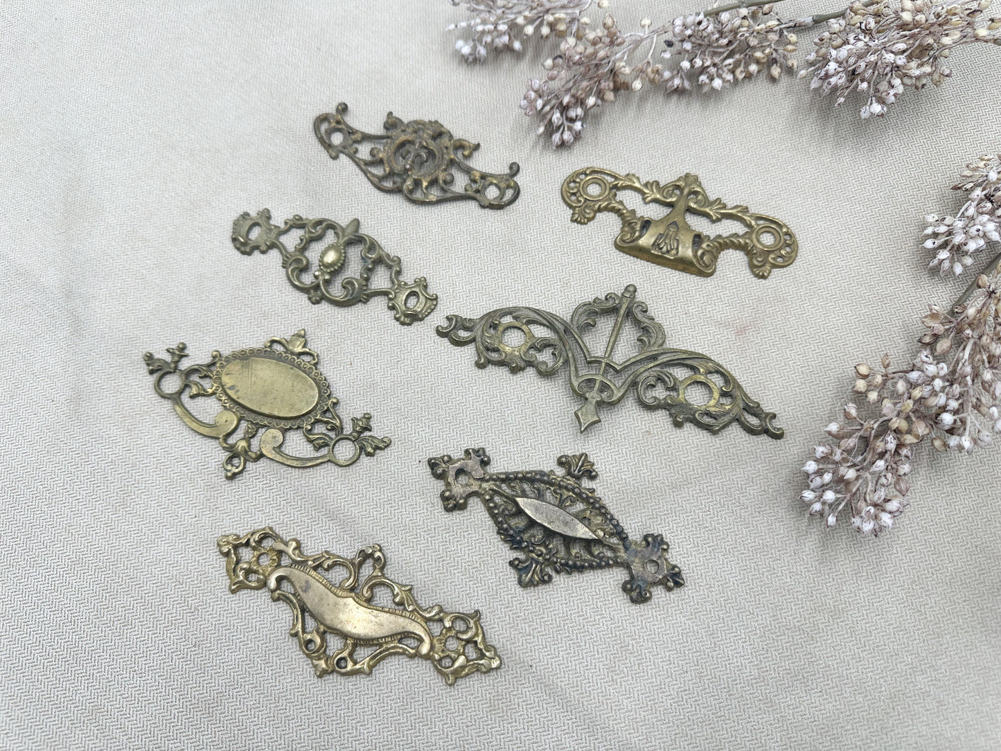 Vintage Hardware for Journal Covers (Seven Available)