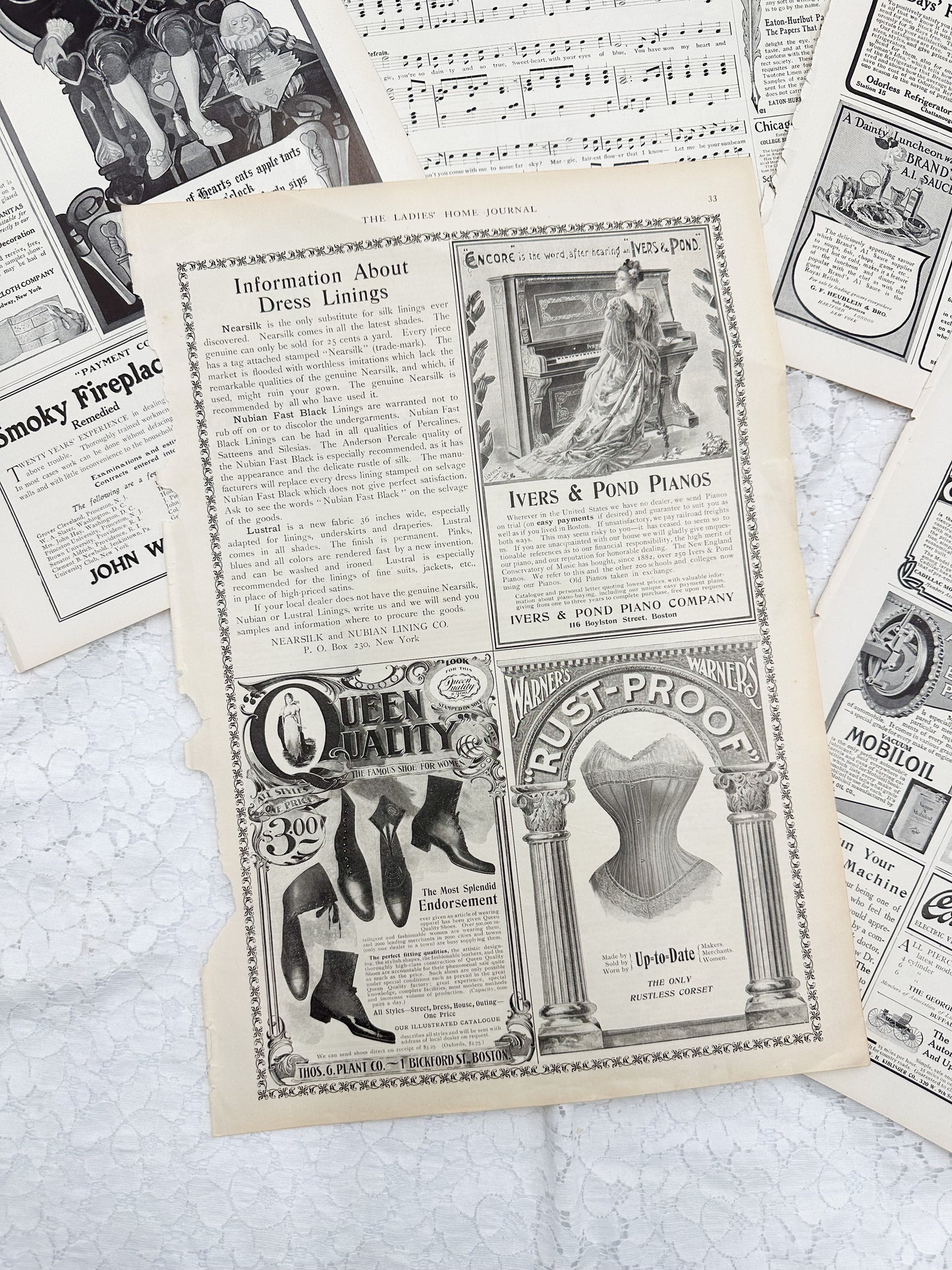 Vintage Magazine Page Set