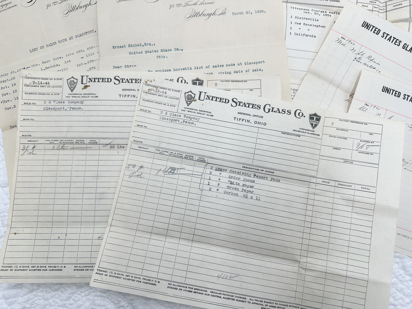 Vintage Papers and Forms
