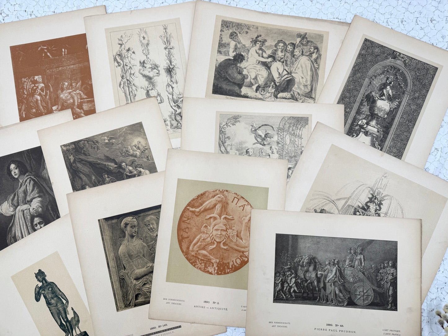 Vintage Art Prints (Set of 50+ prints)