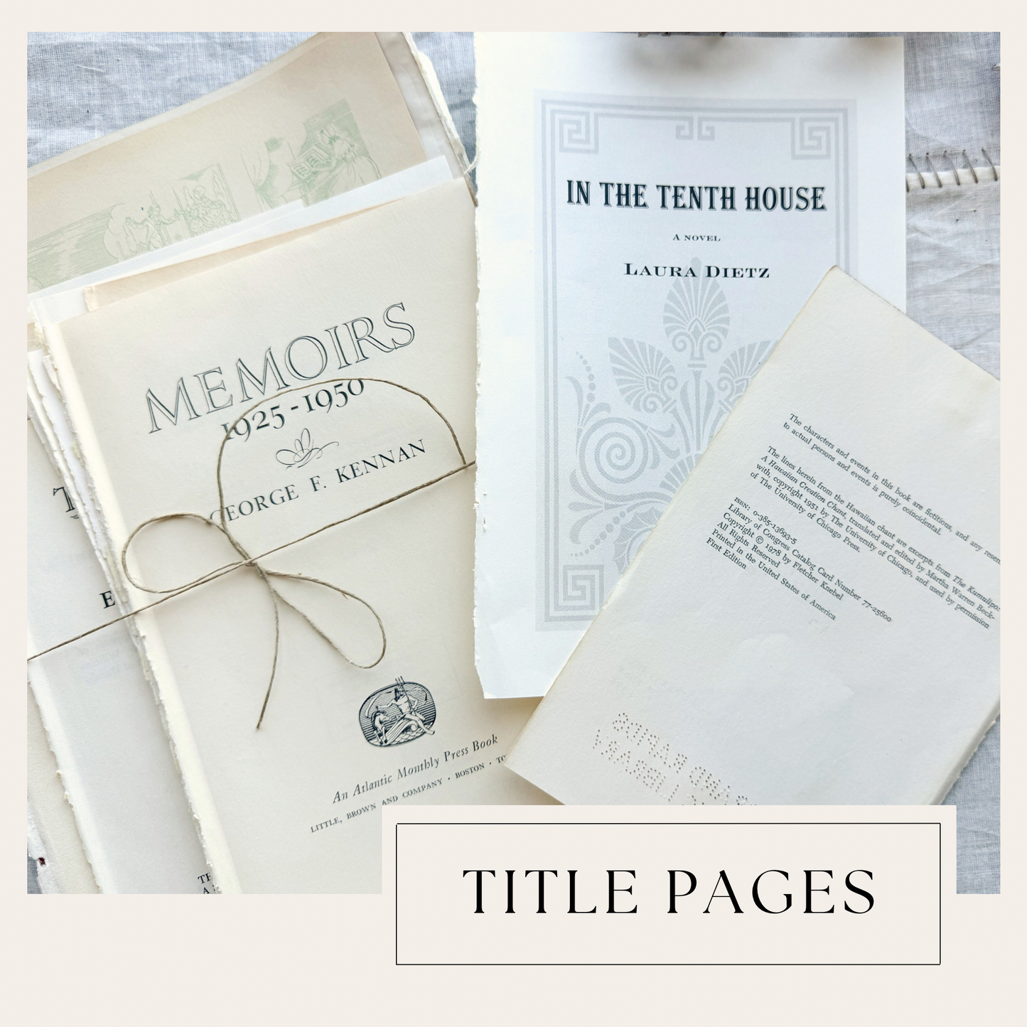 Vintage Title Page Pack