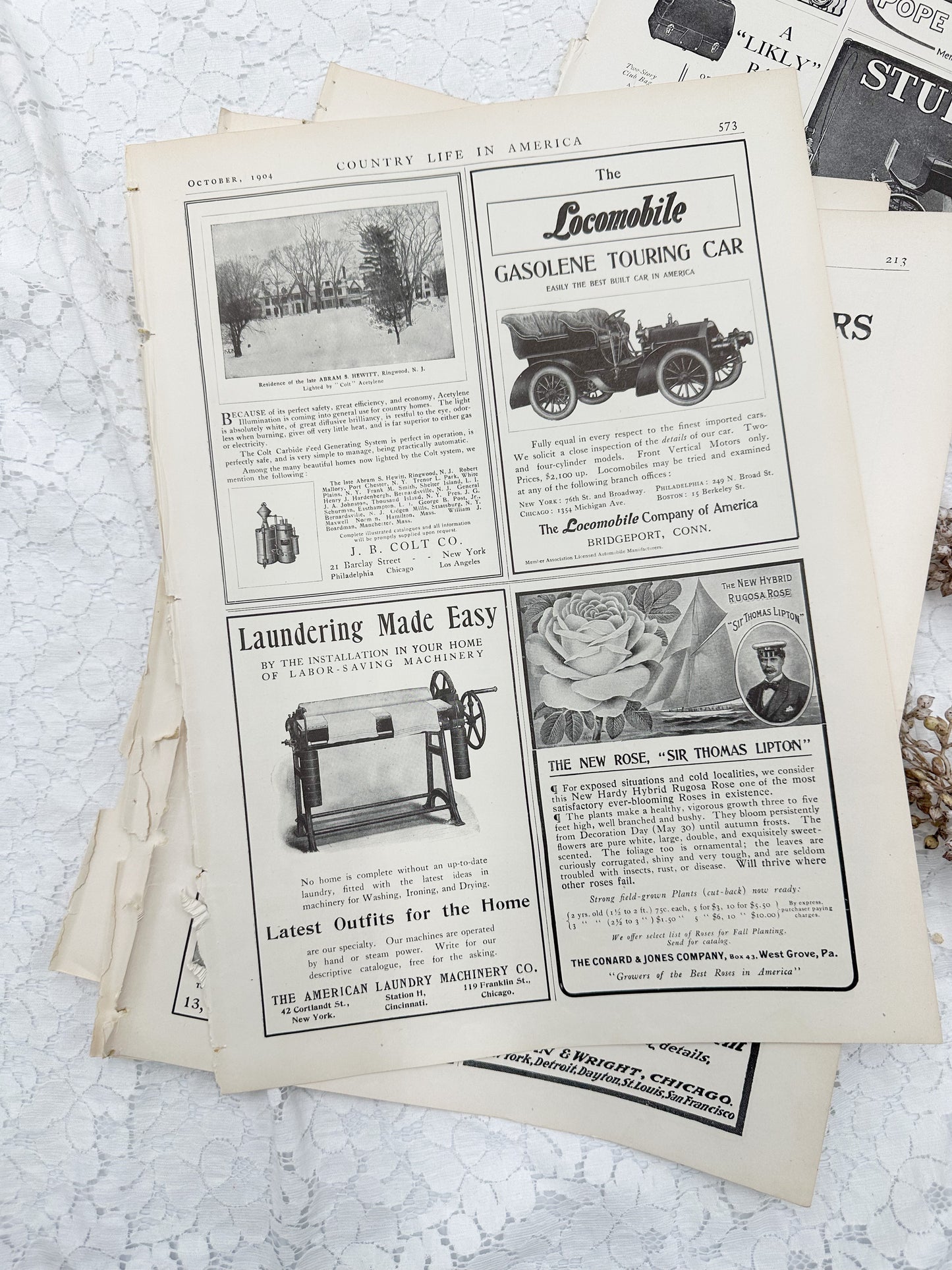 Vintage Magazine Page Set
