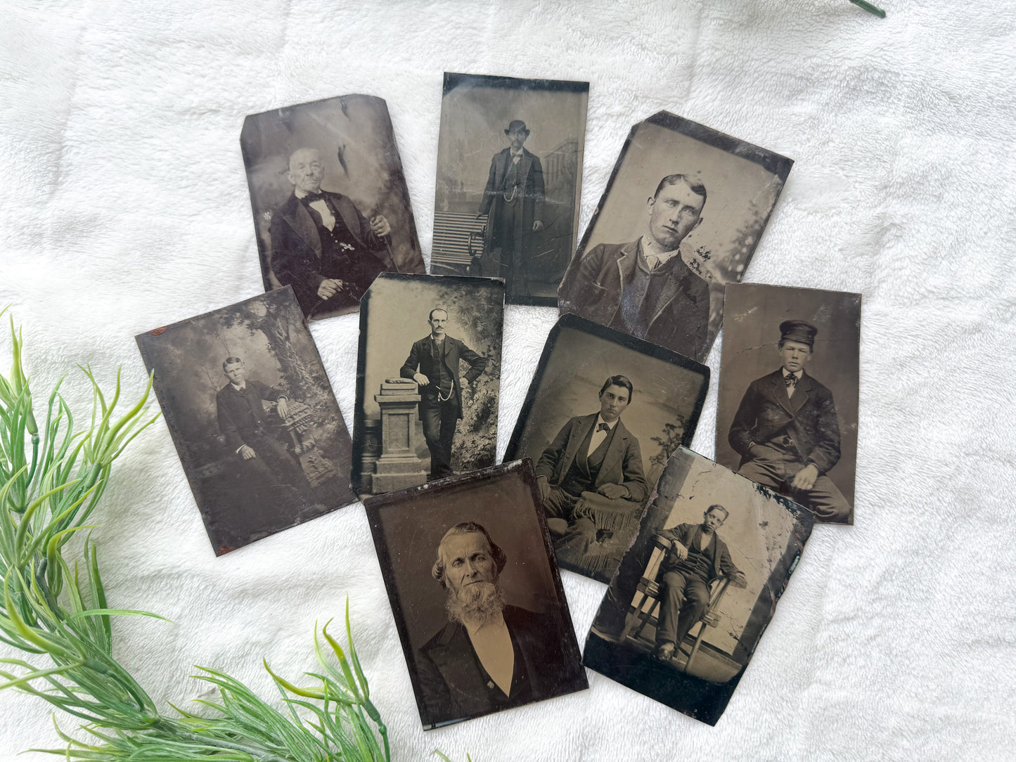 Vintage Tin Type Set
