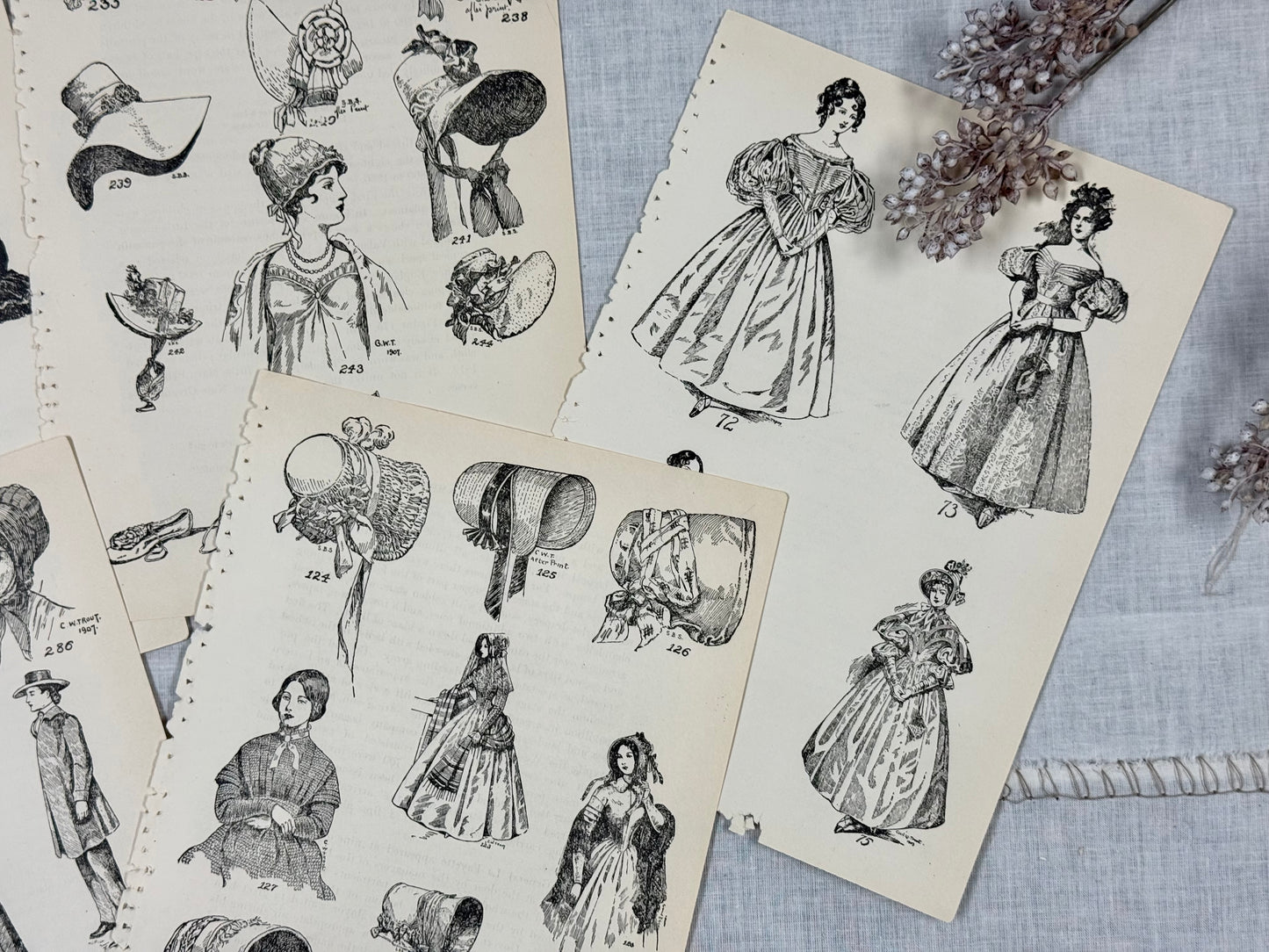 Vintage Fashion Print Set