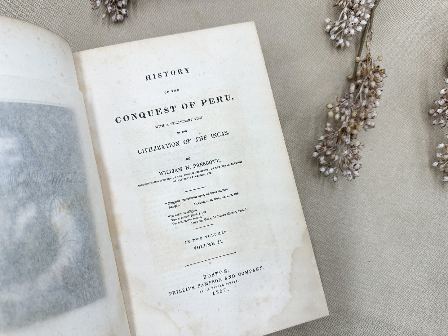 History of the Conquest of Peru- 1857