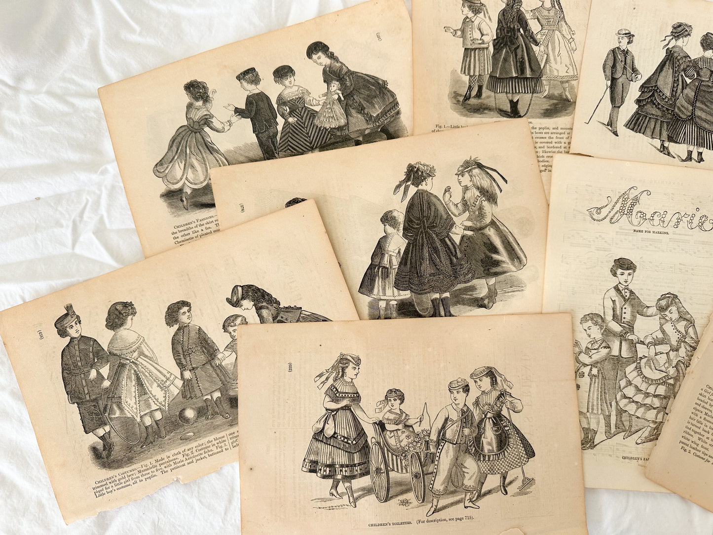 Vintage Fashion Print Set