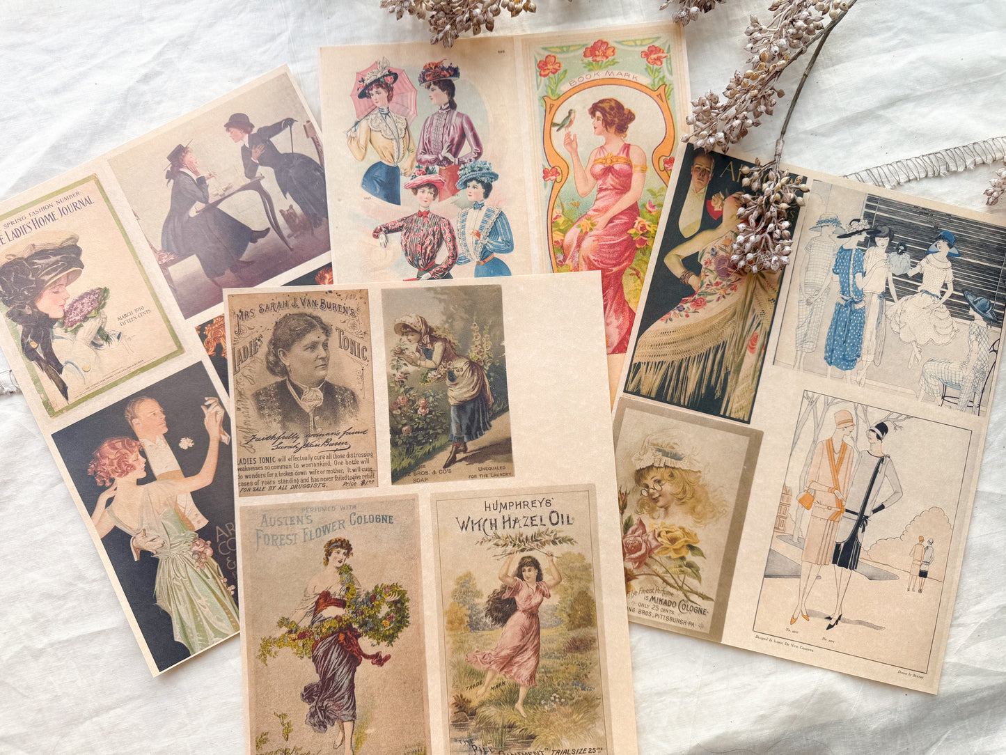 Junk Journal Page Pack- Fashion