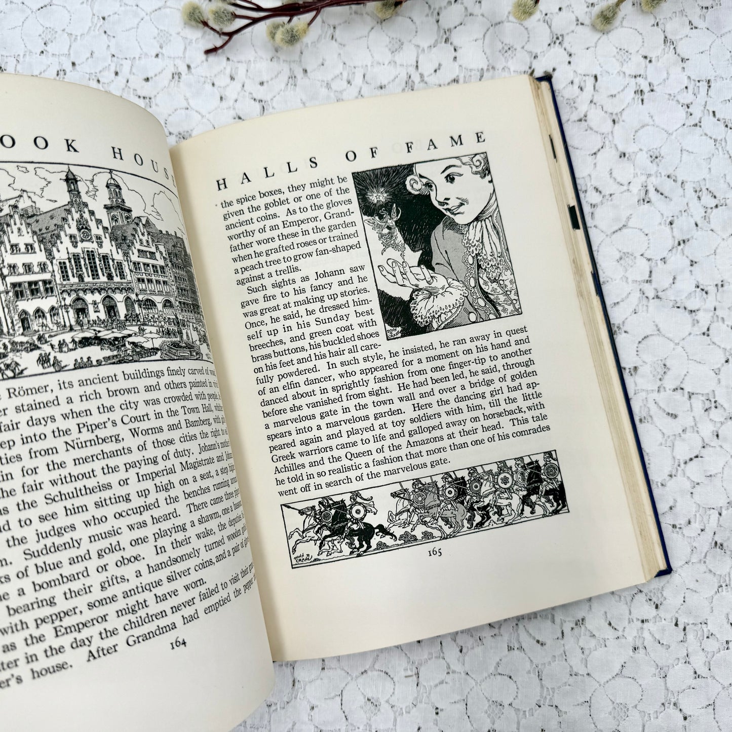 Vintage Bookhouse with Illustrations