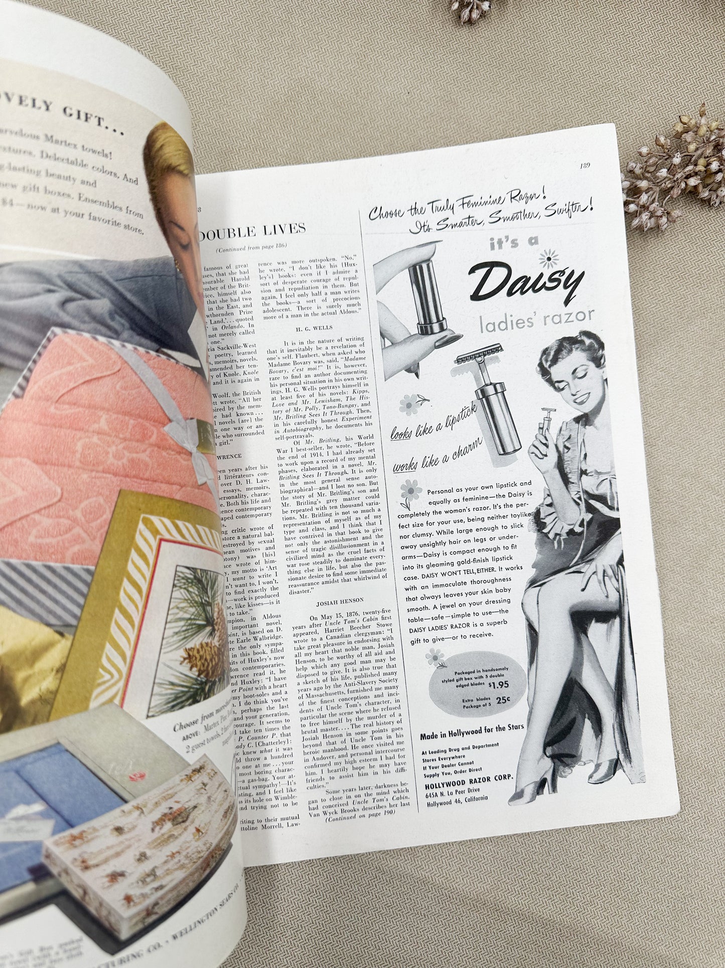 Vintage Vogue Magazine (204 pages)