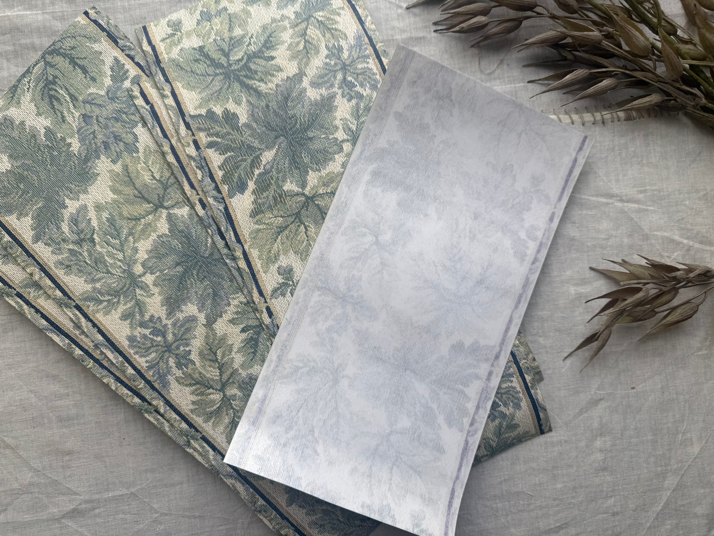 Vintage Wallpaper Runner (Adhesive Backing)- Set of 2