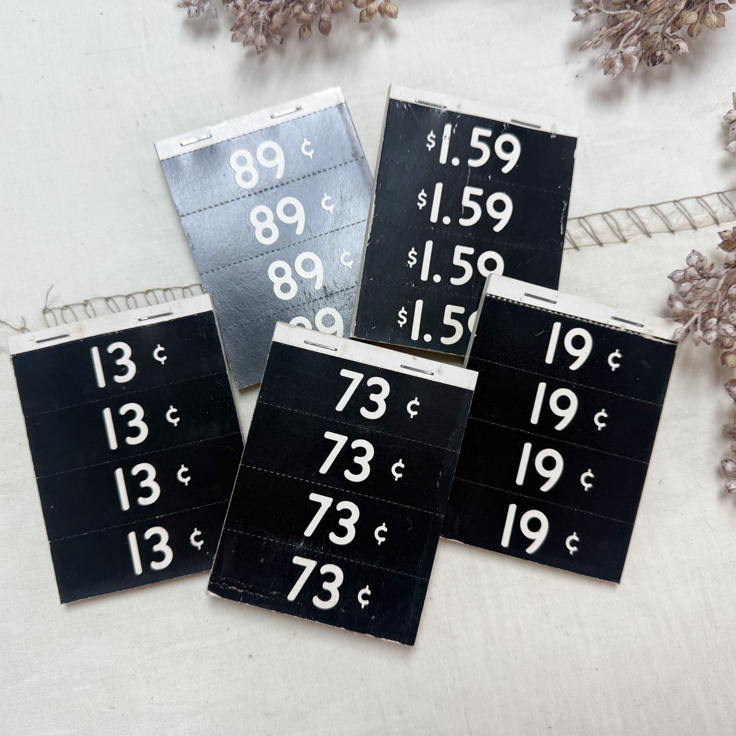 Vintage Price Tag Booklet (Set of 5)