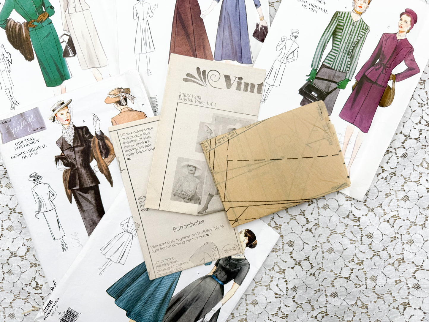 Vintage Vogue Pattern Set