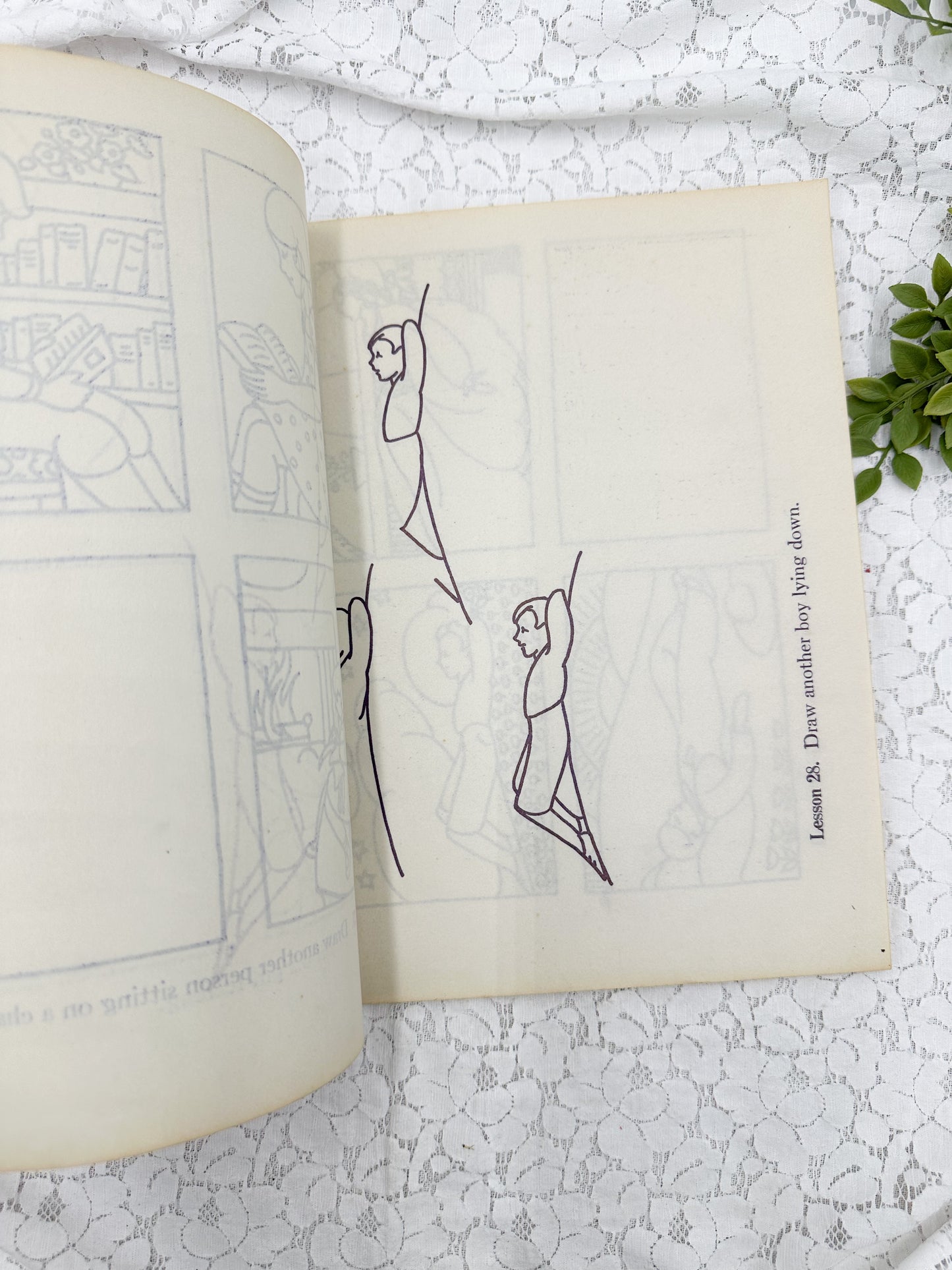 Vintage Art Book with Vellum Sheets