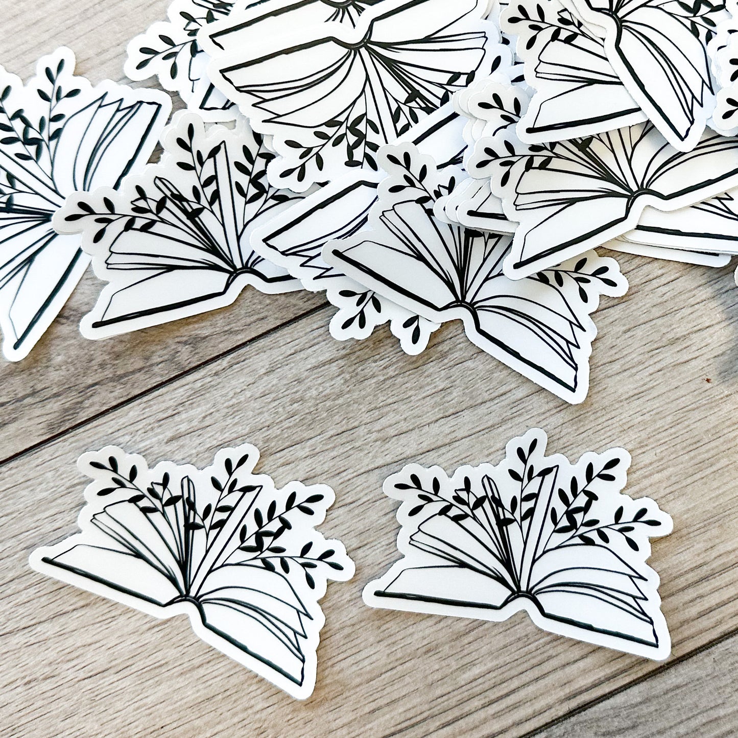 Book Lover Clear Sticker- Dishwasher Safe