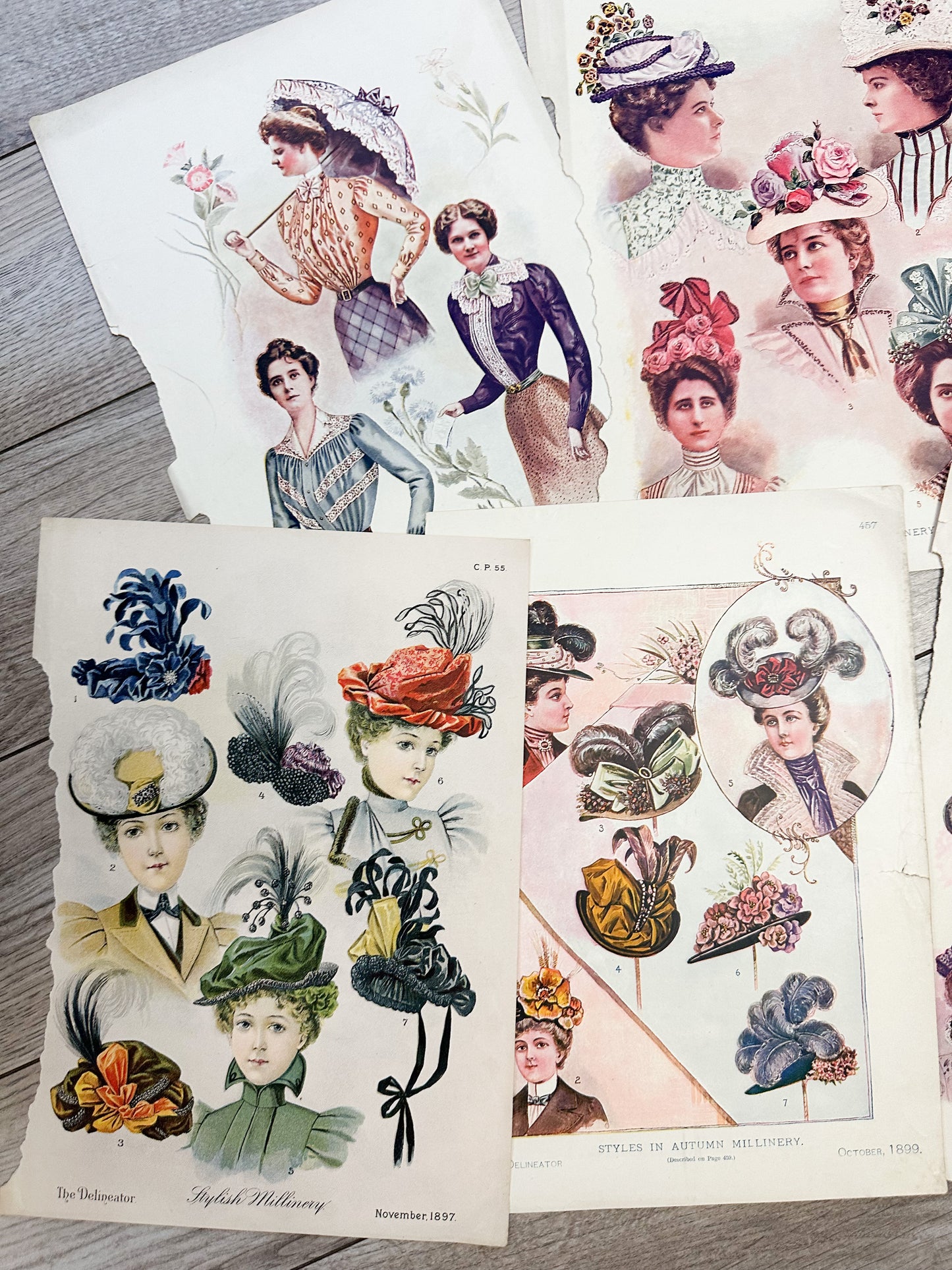 Vintage Fashion Prints (Set of 7)