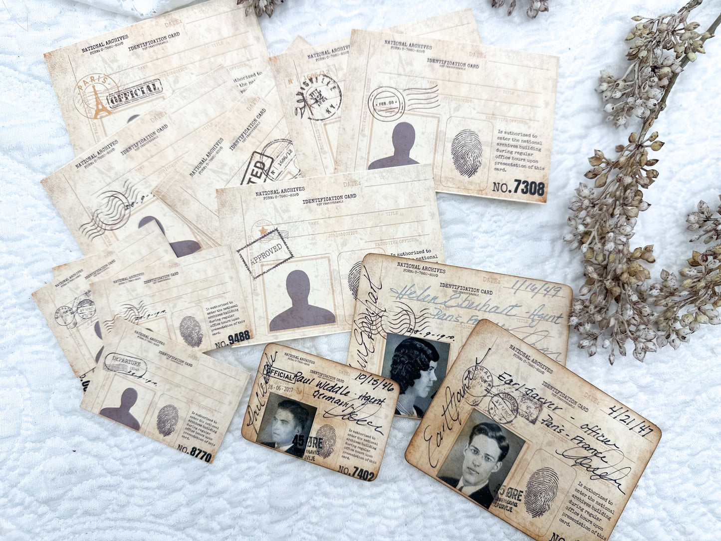 Identification Cards- Project Template Digital Download