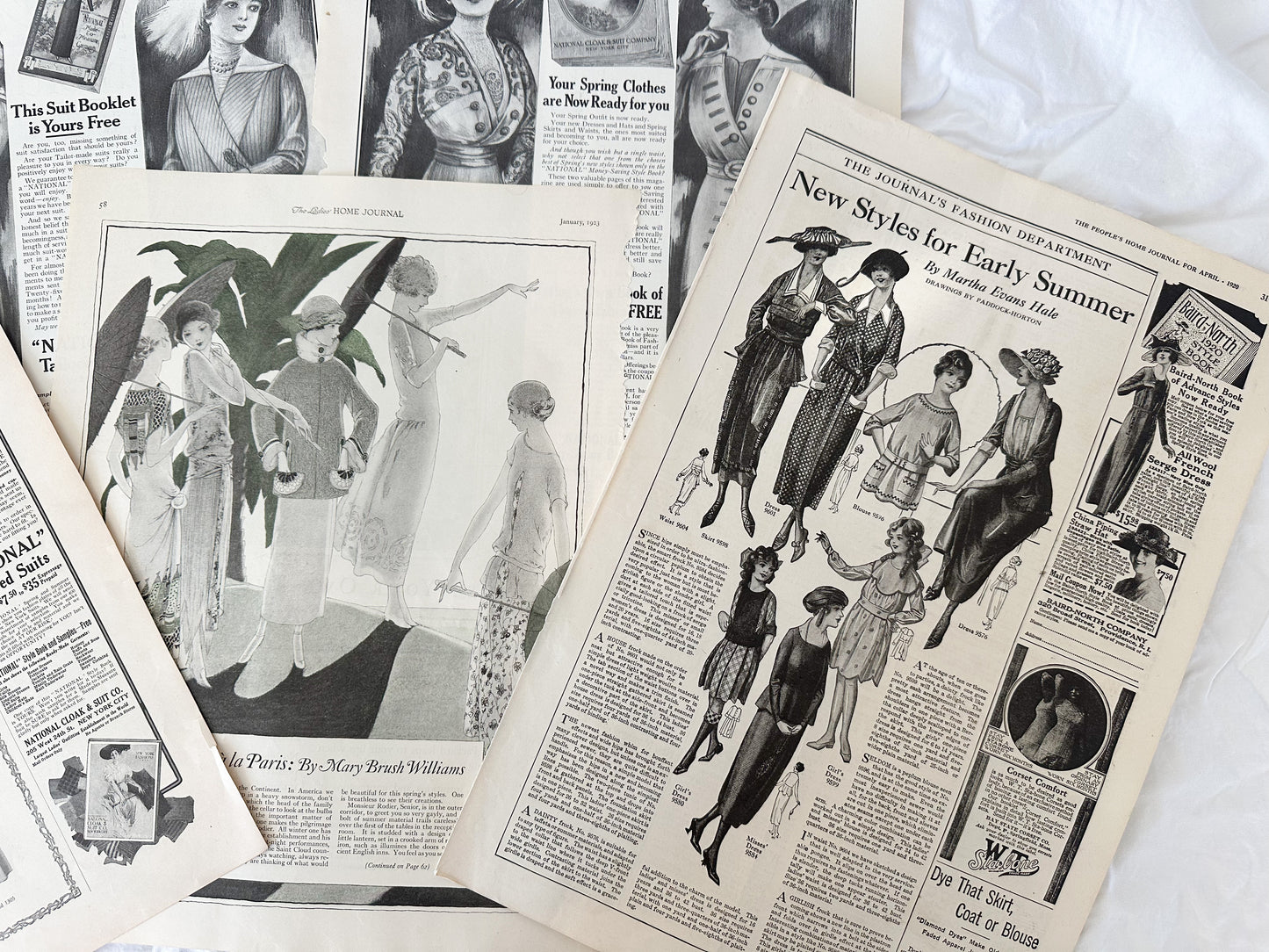 Vintage Fashion Page Set