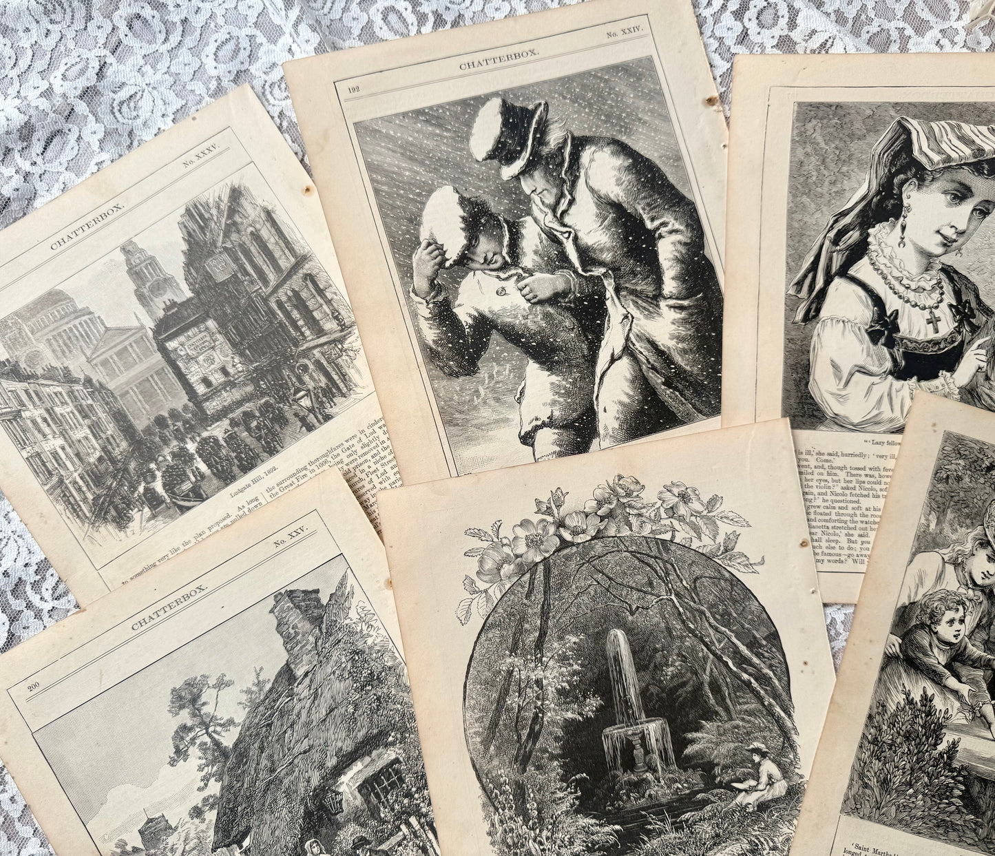 Vintage Chatterbox Illustrations