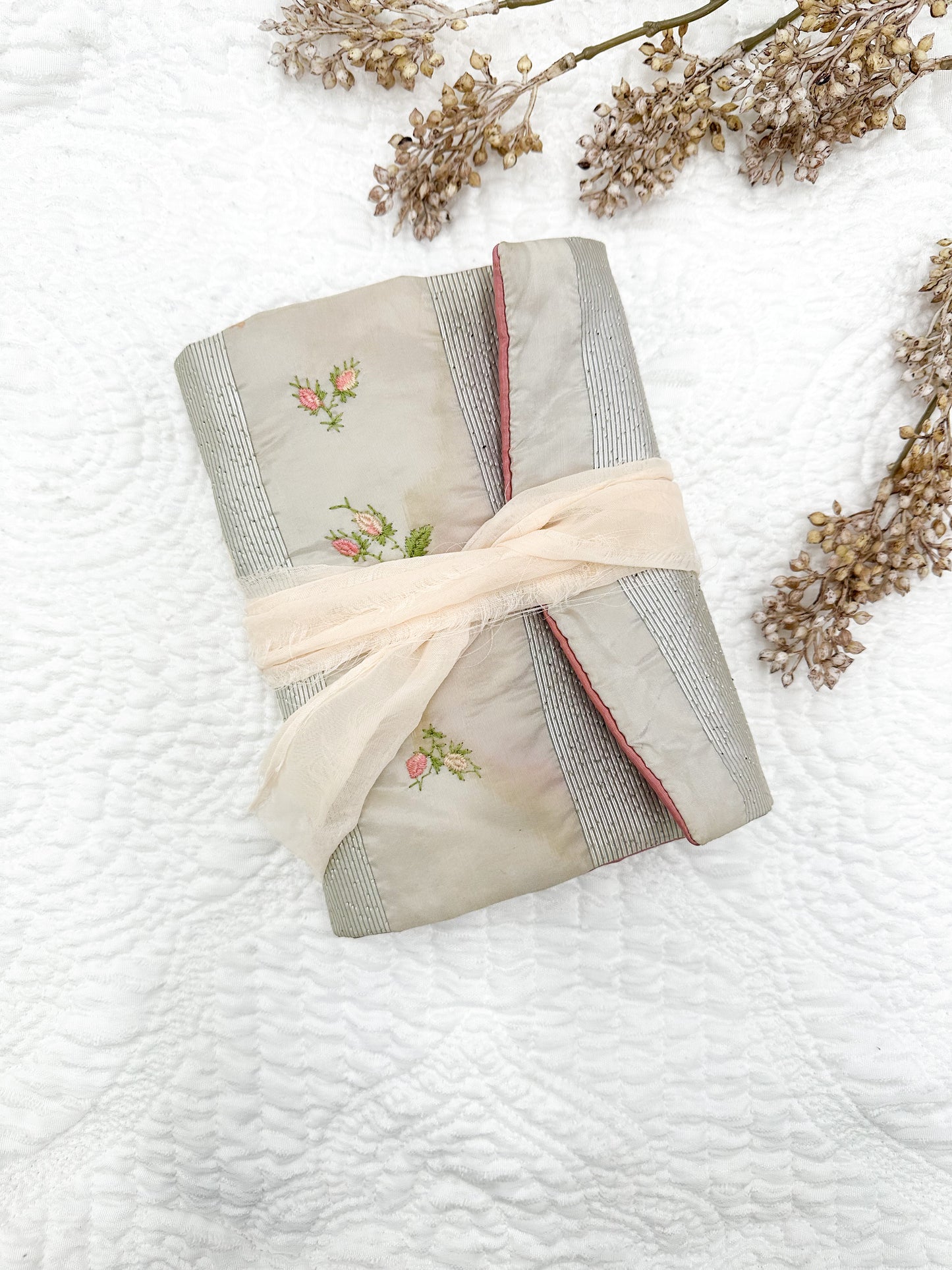 Handmade Journal with Vintage Linen