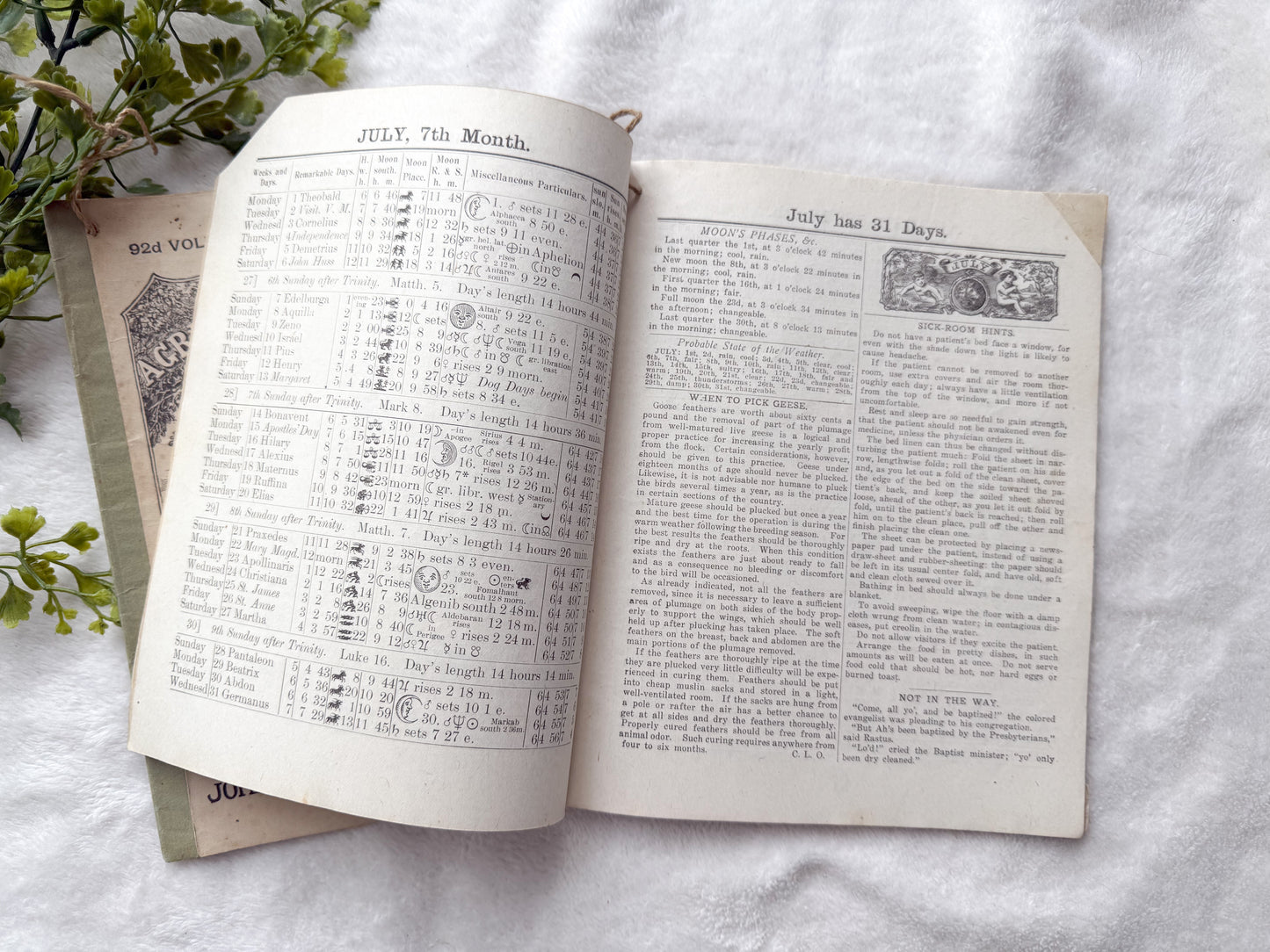 Vintage Almanac Set