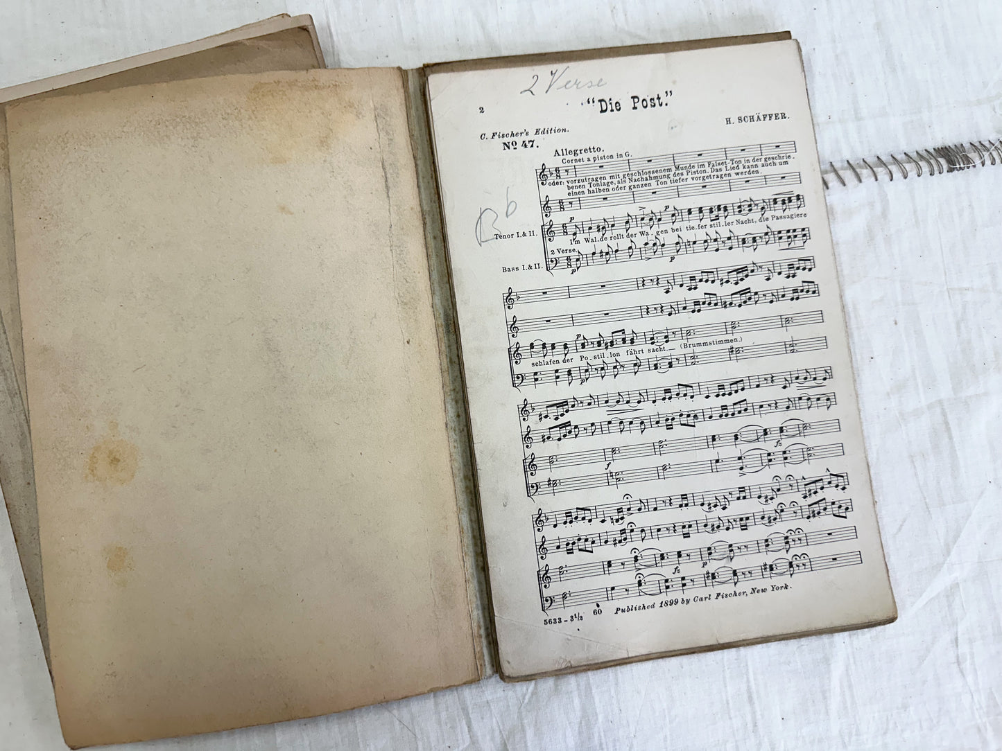 Vintage Music Folders and Sheet Music (Set of 2)
