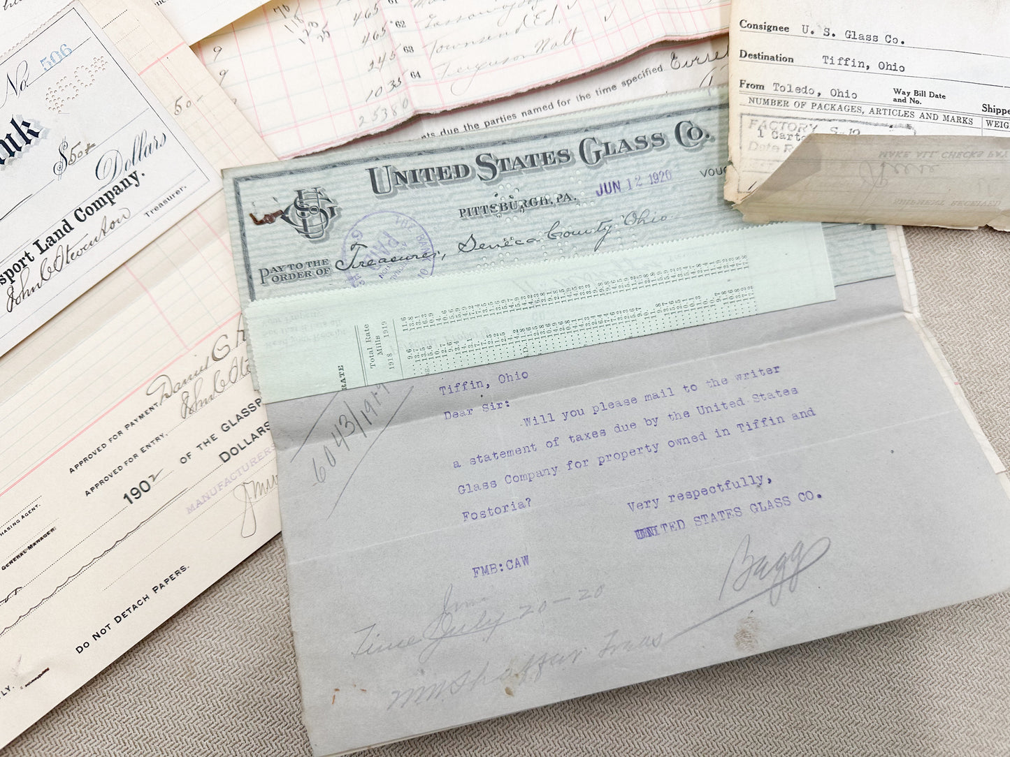 Vintage Ledgers and Papers